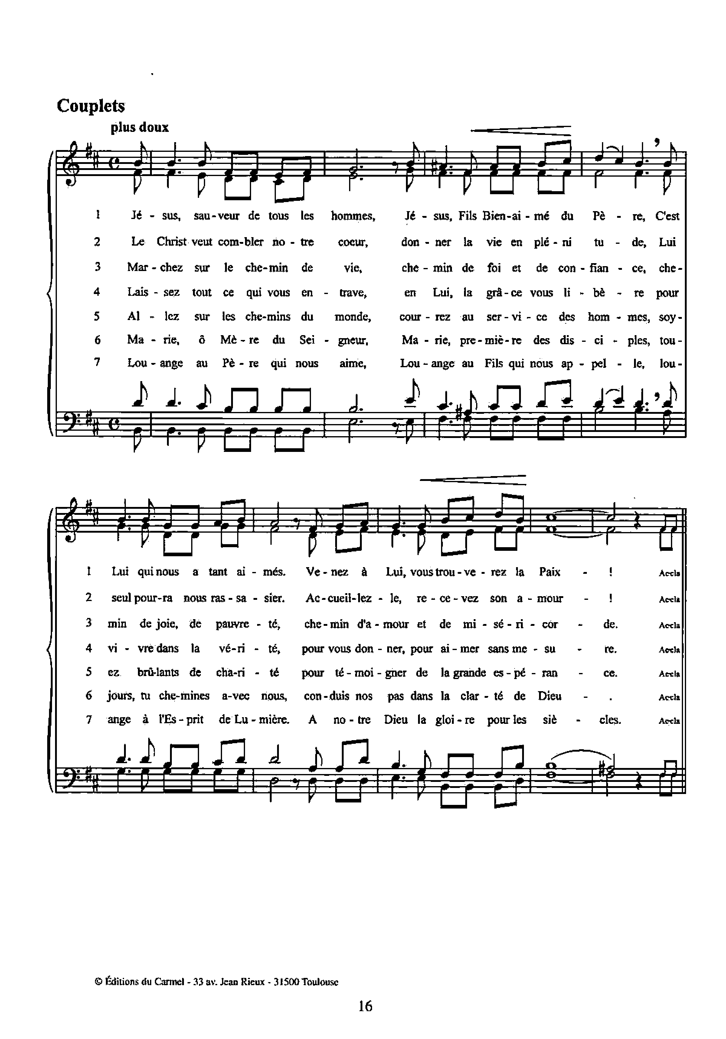Page 2 de Acclamez le Seigneur