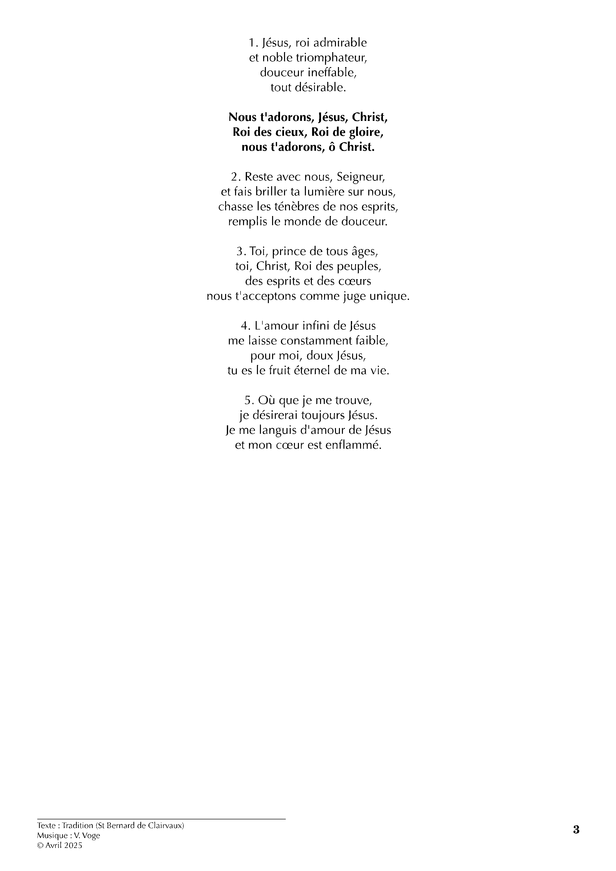 Page 3 de Adoramus te, Christe