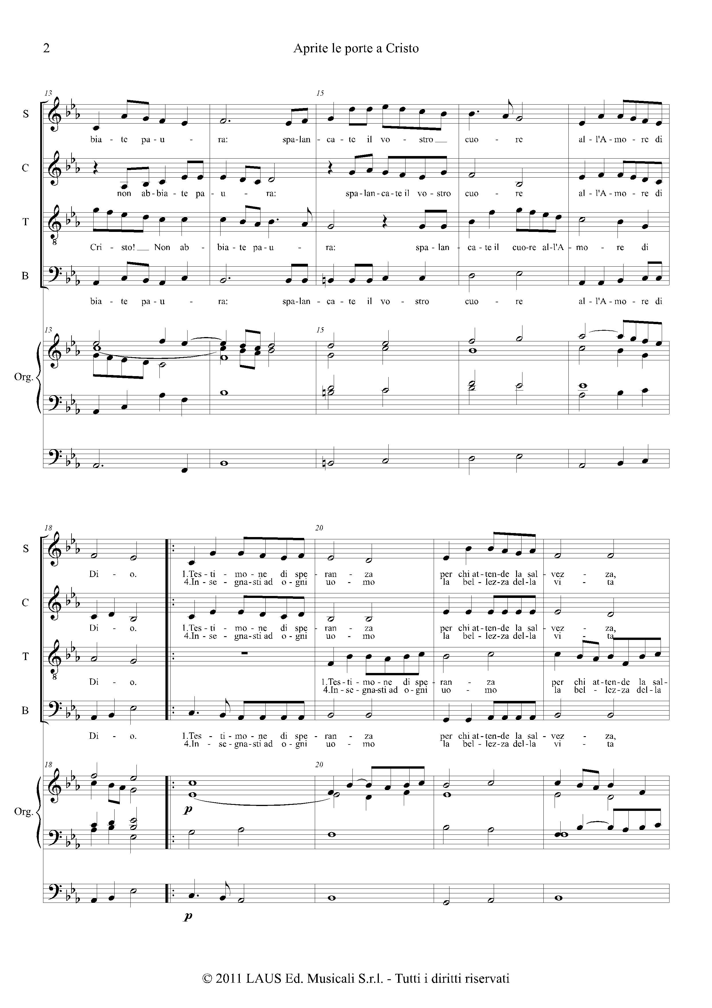 Page 2 de Aprite le porte a Cristo