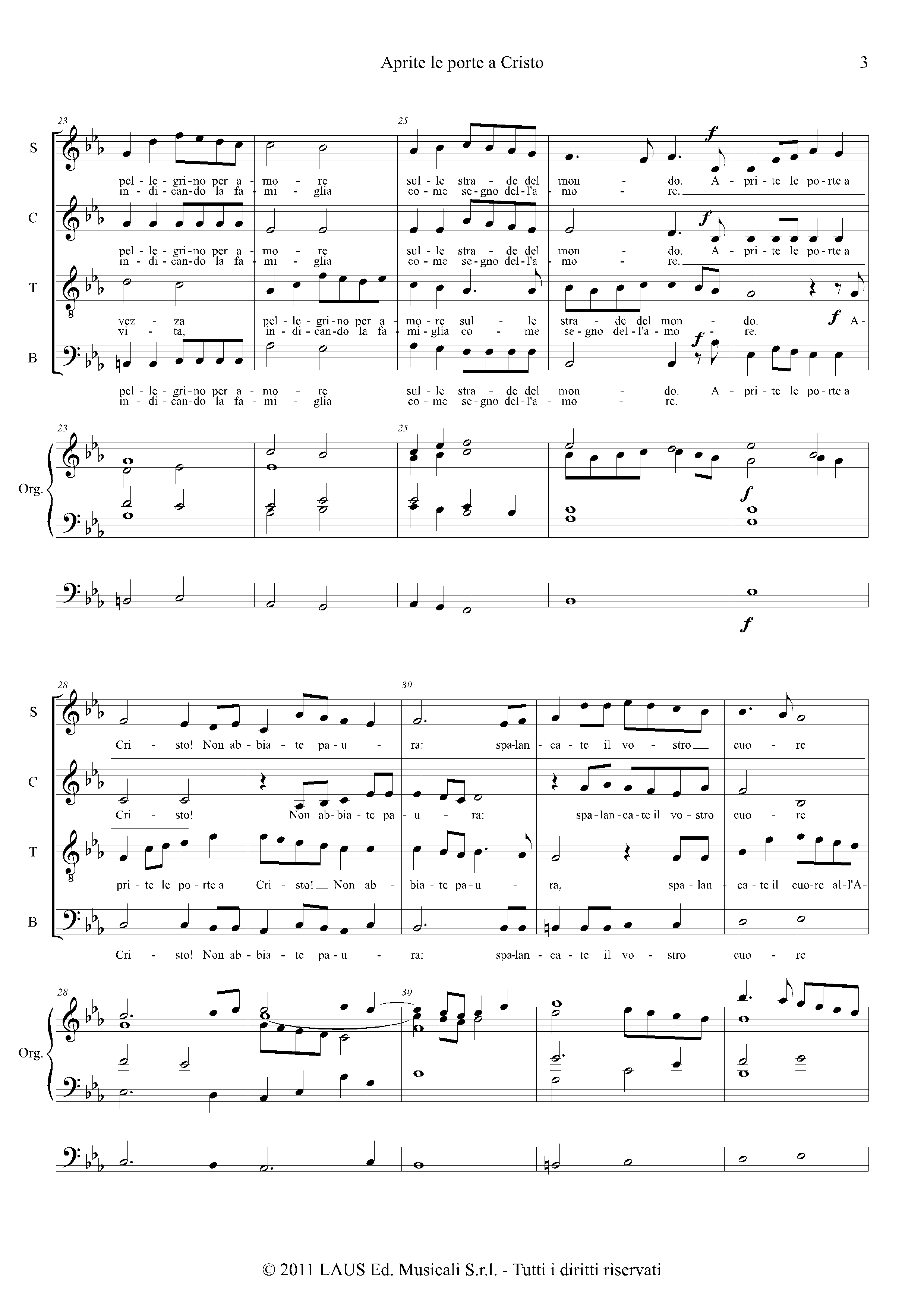Page 3 de Aprite le porte a Cristo