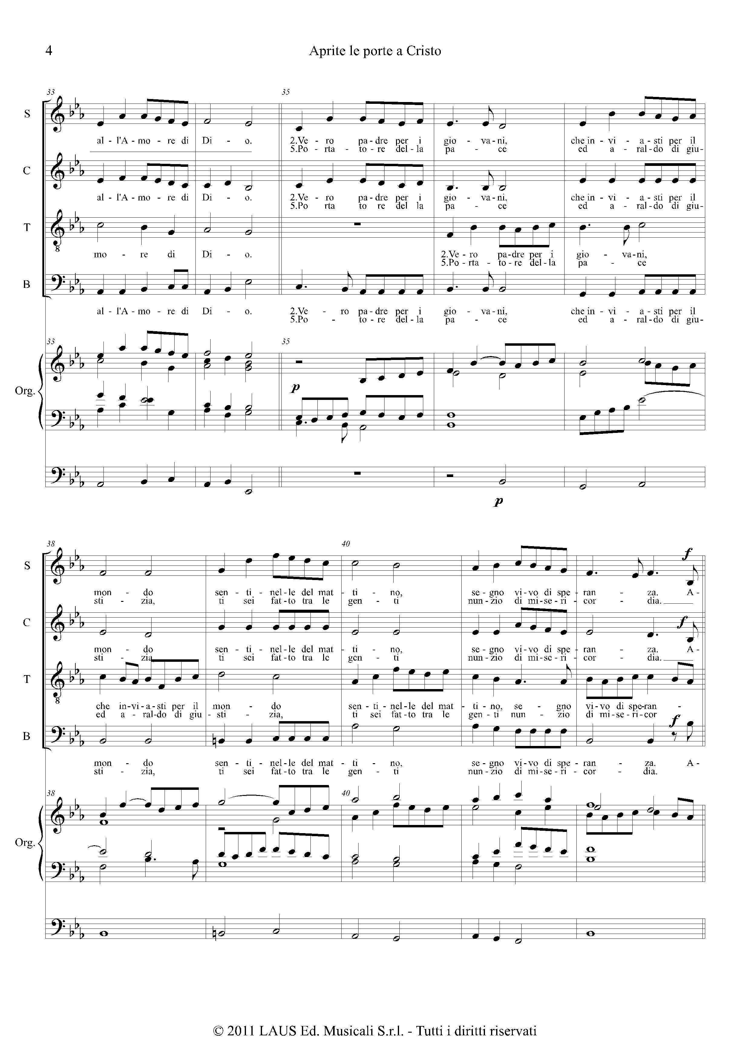 Page 4 de Aprite le porte a Cristo