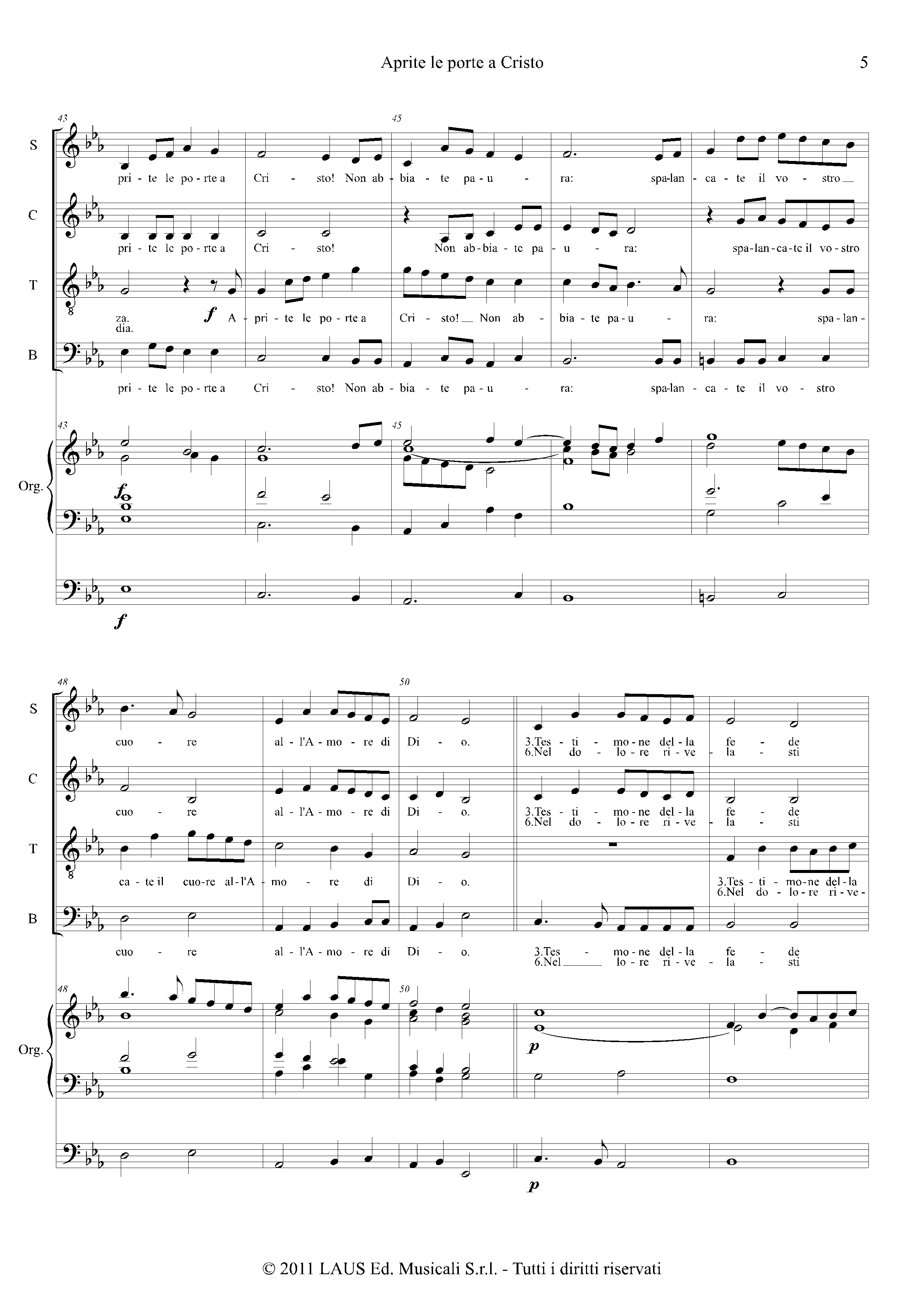 Page 5 de Aprite le porte a Cristo