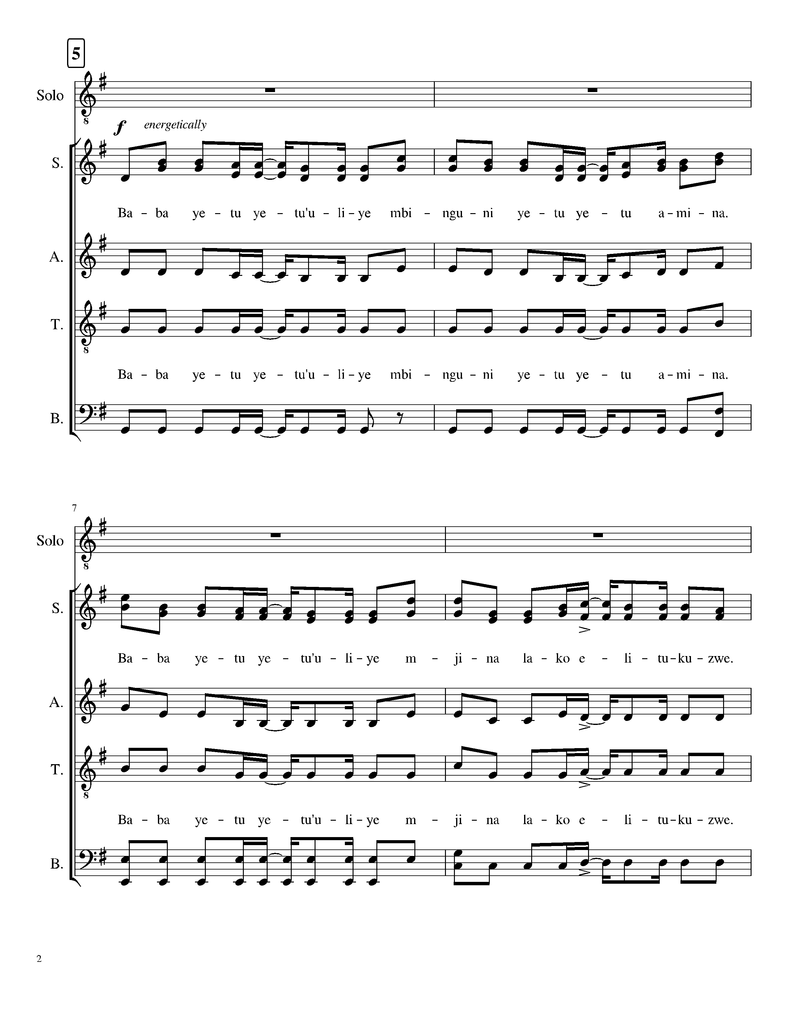 Page 2 de Baba Yetu