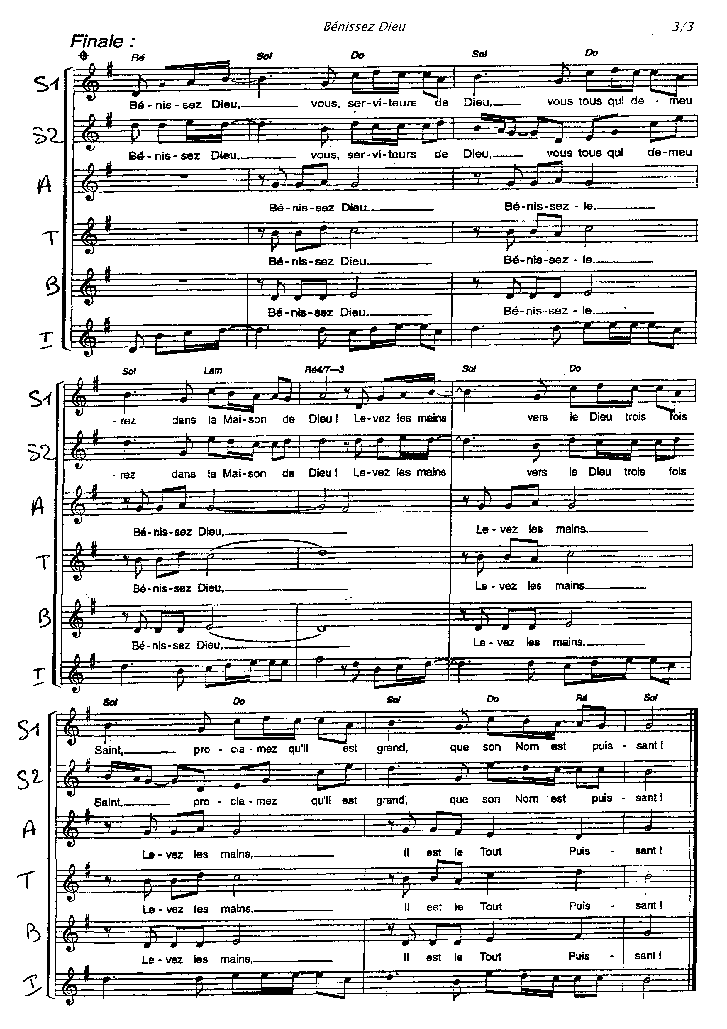 Page 3 de Bénissez Dieu