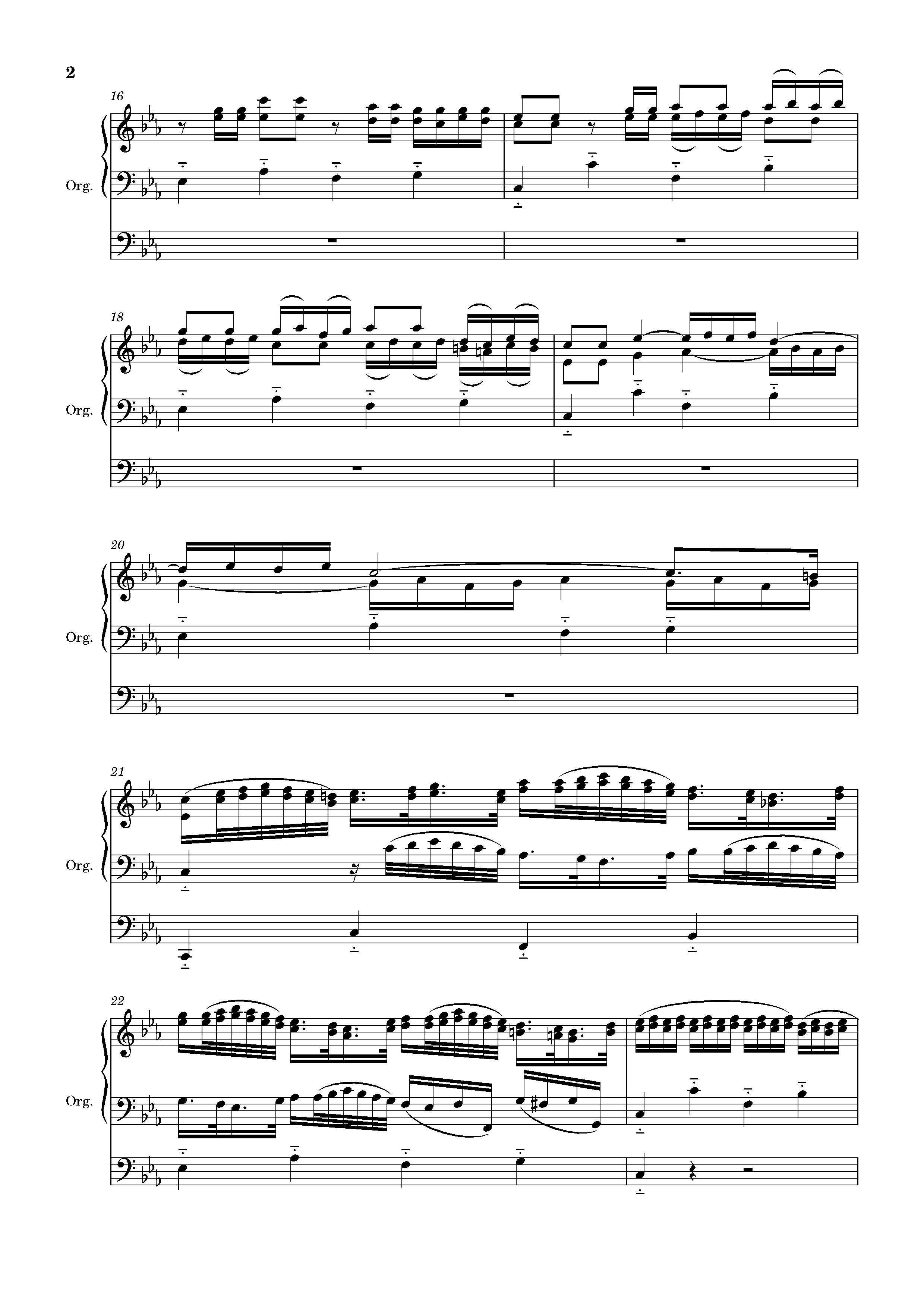 Page 2 de Alleluia (orgue)