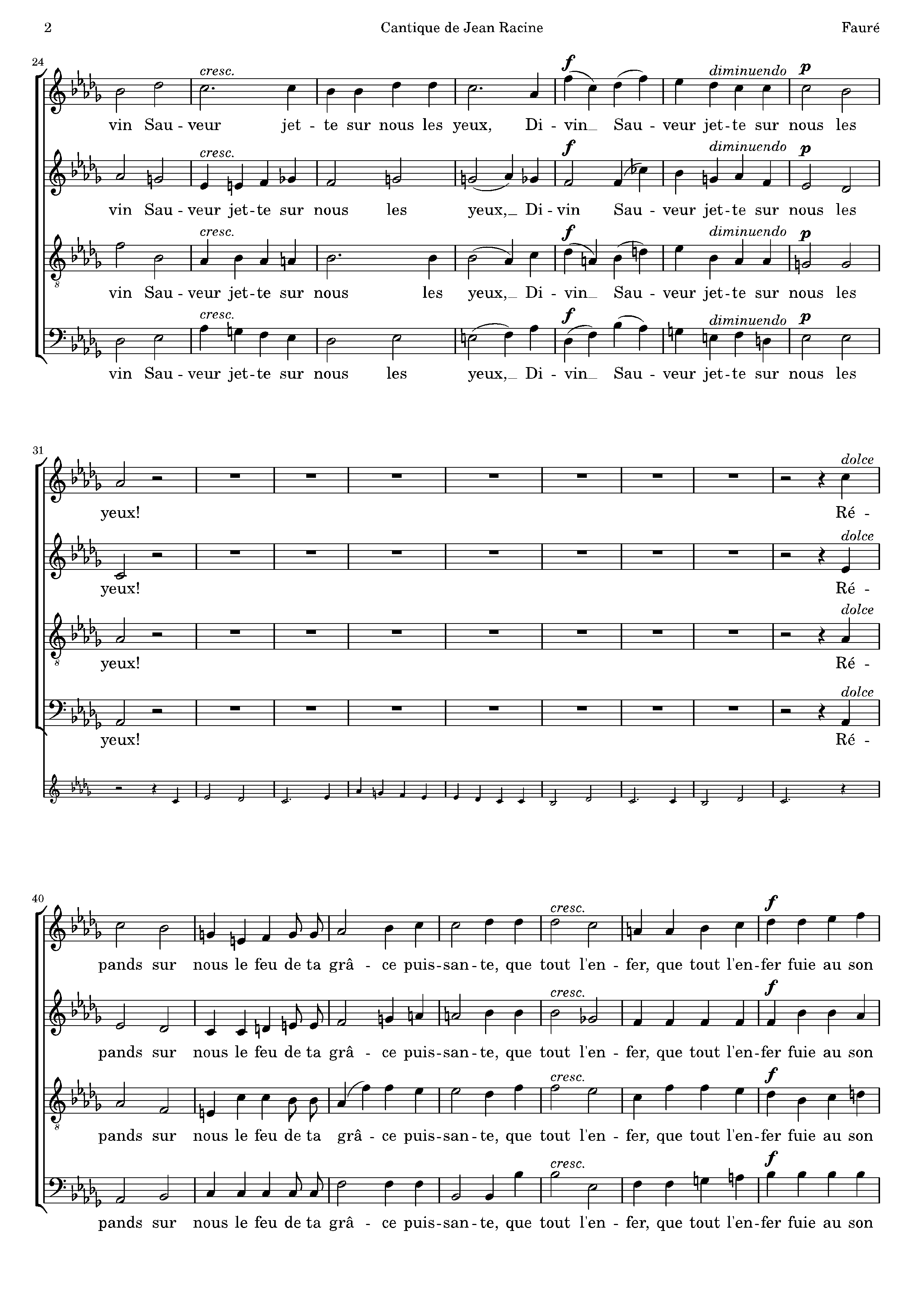 Page 2 de Cantique de Jean Racine