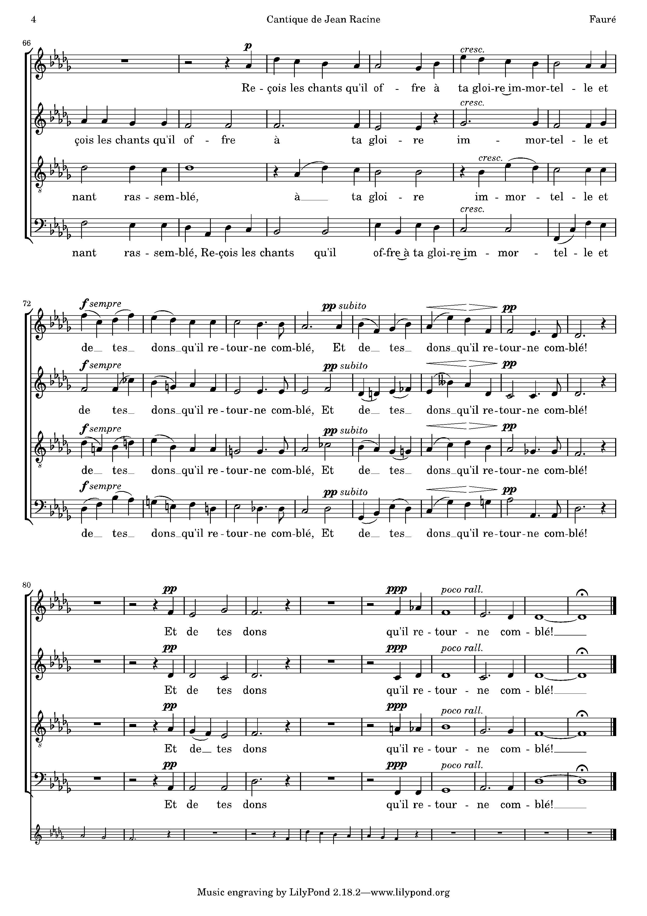 Page 4 de Cantique de Jean Racine