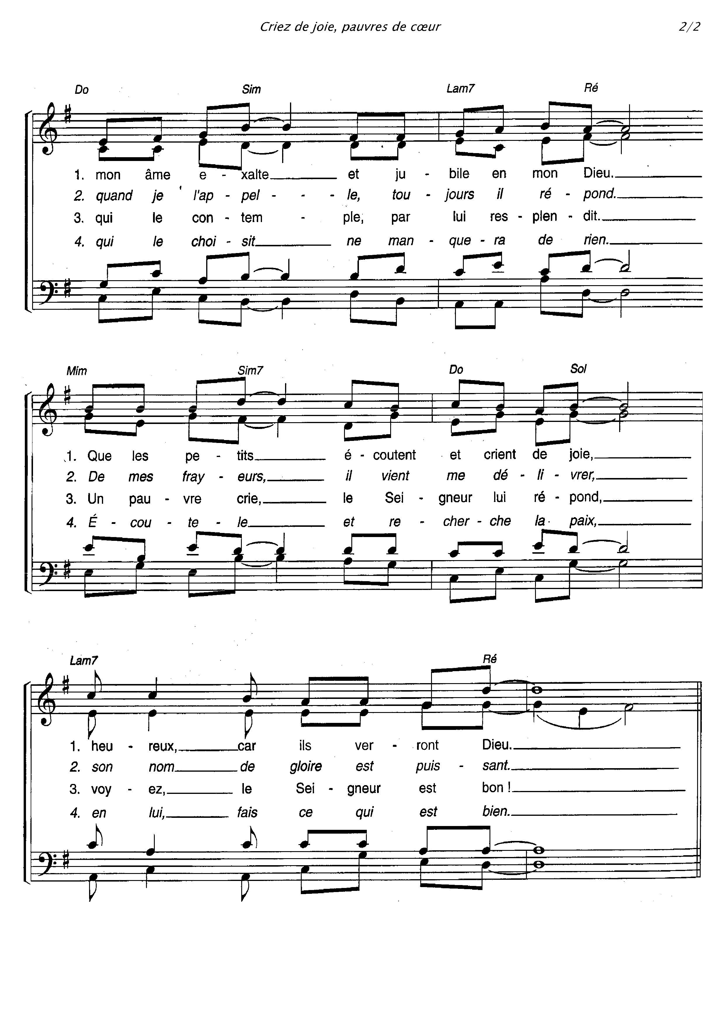 Page 2 de Criez de joie, pauvres de cœur