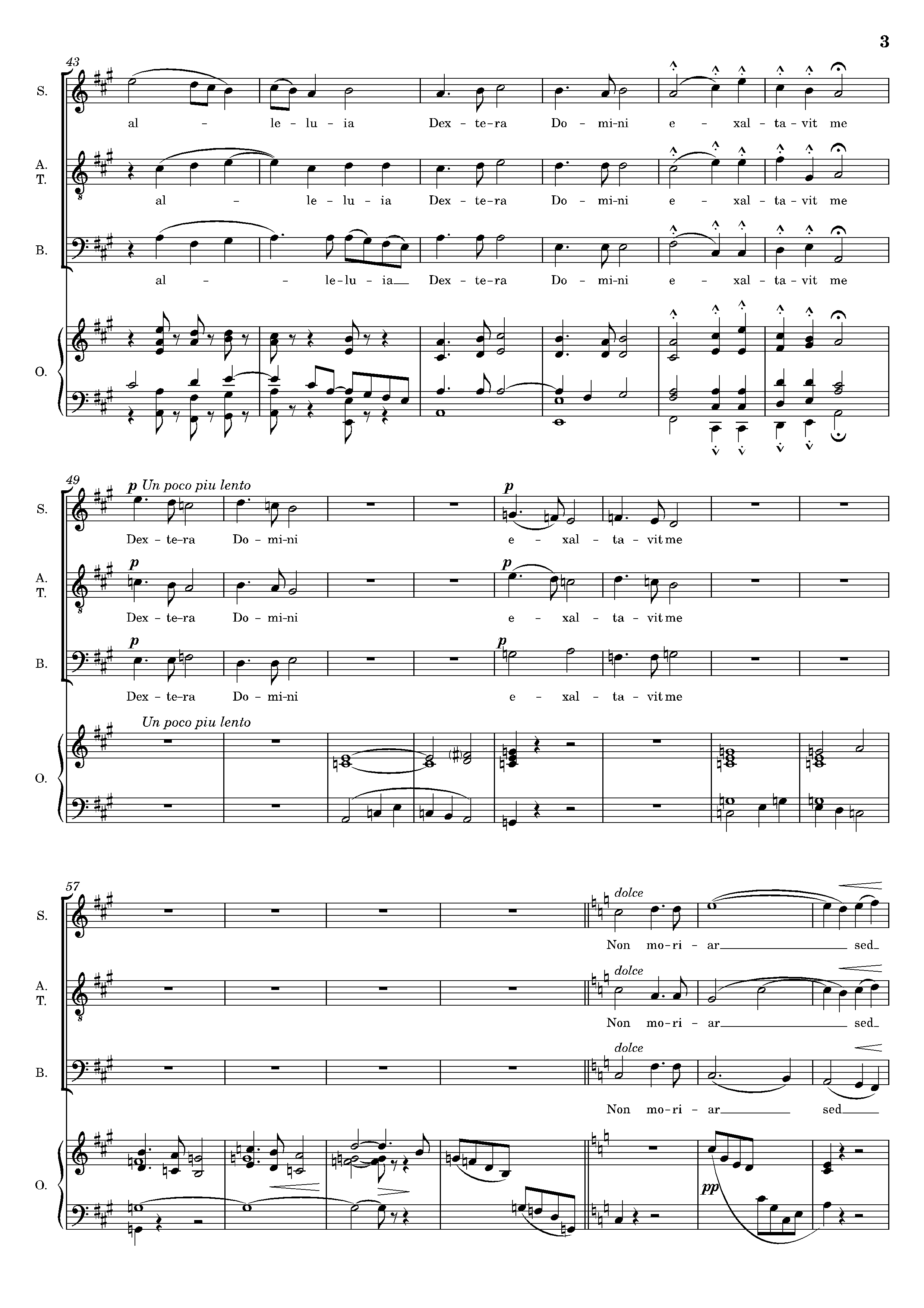 Page 3 de Dextera Domini (avec orgue)