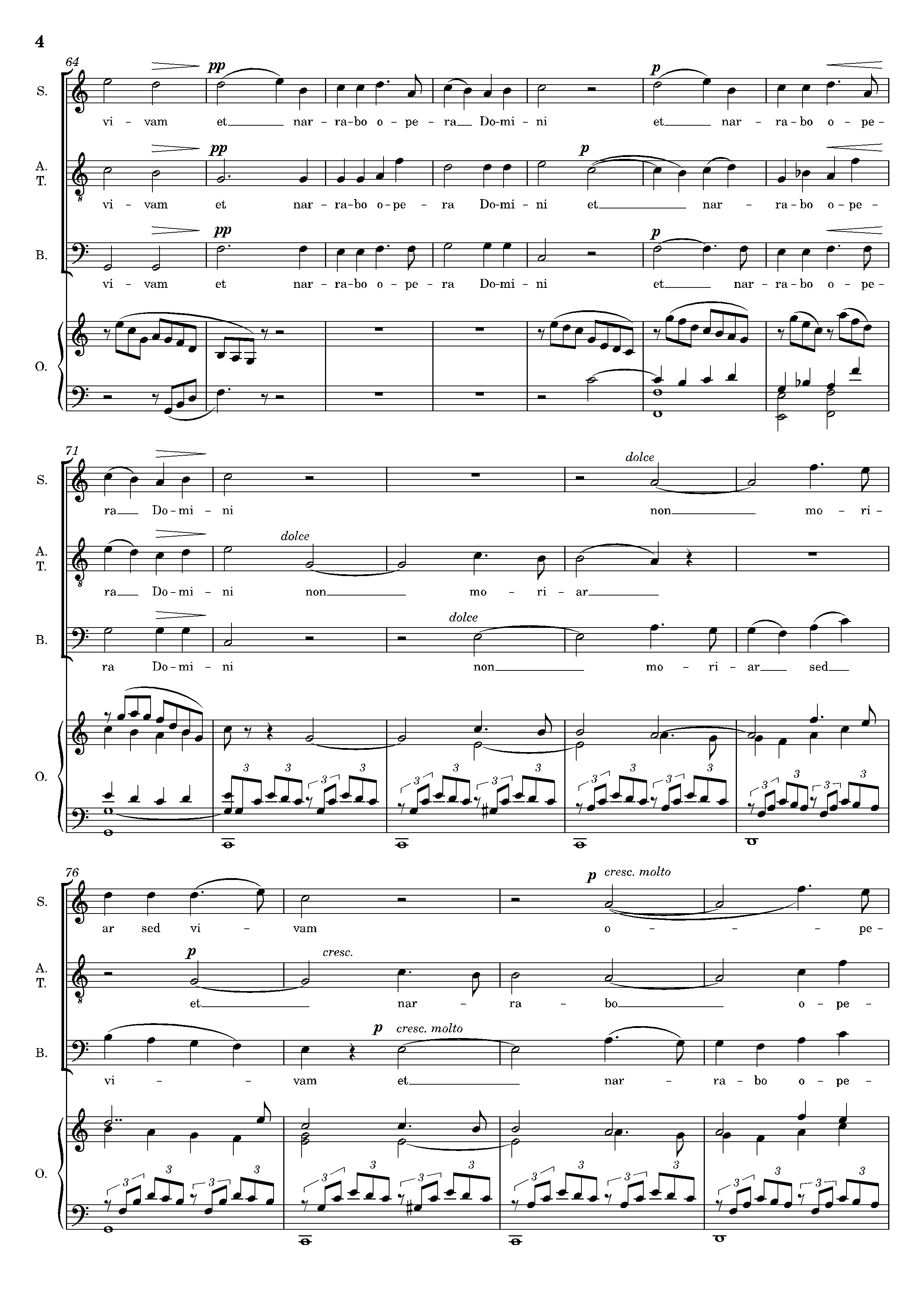 Page 4 de Dextera Domini (avec orgue)
