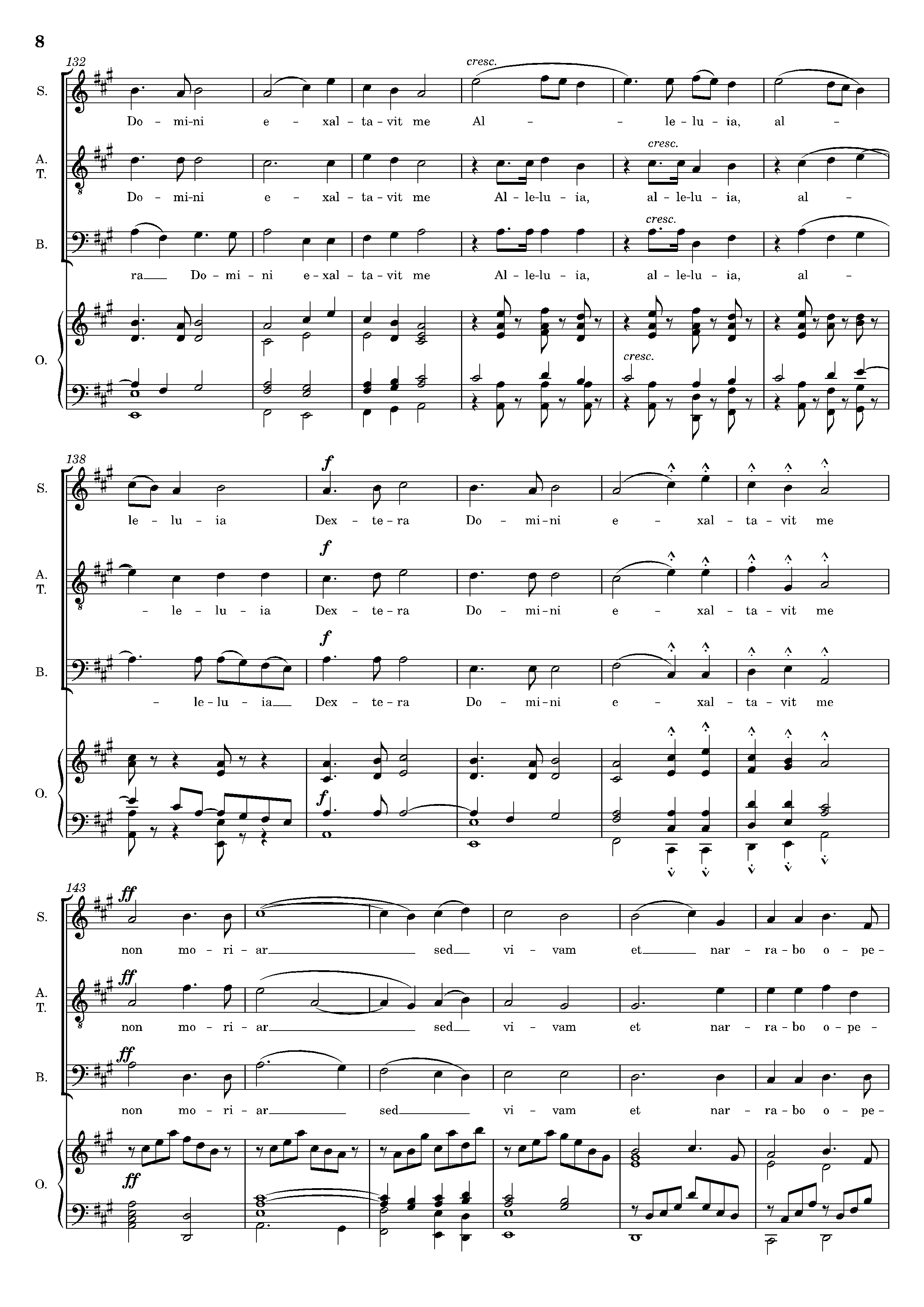 Page 8 de Dextera Domini (avec orgue)