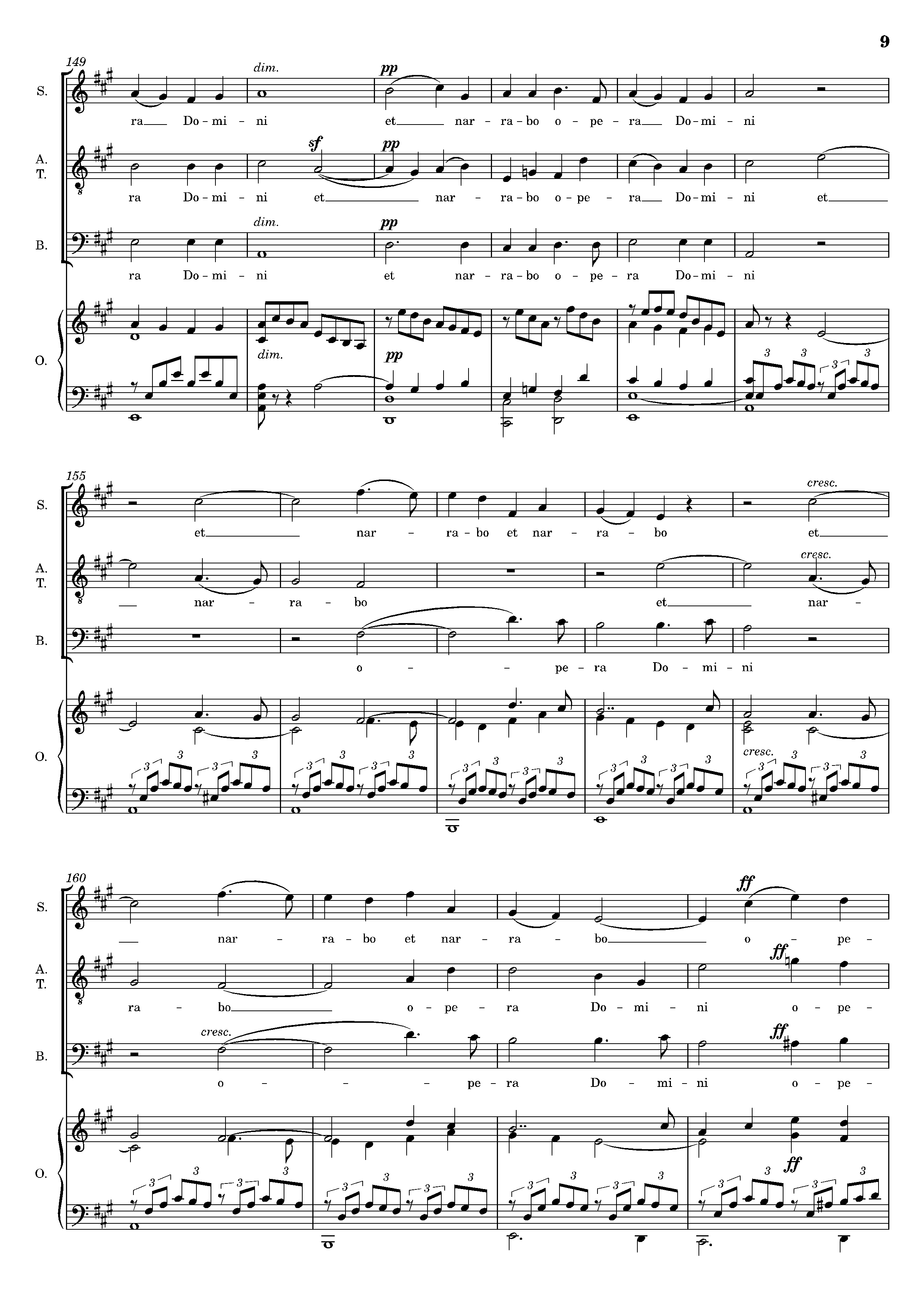Page 9 de Dextera Domini (avec orgue)