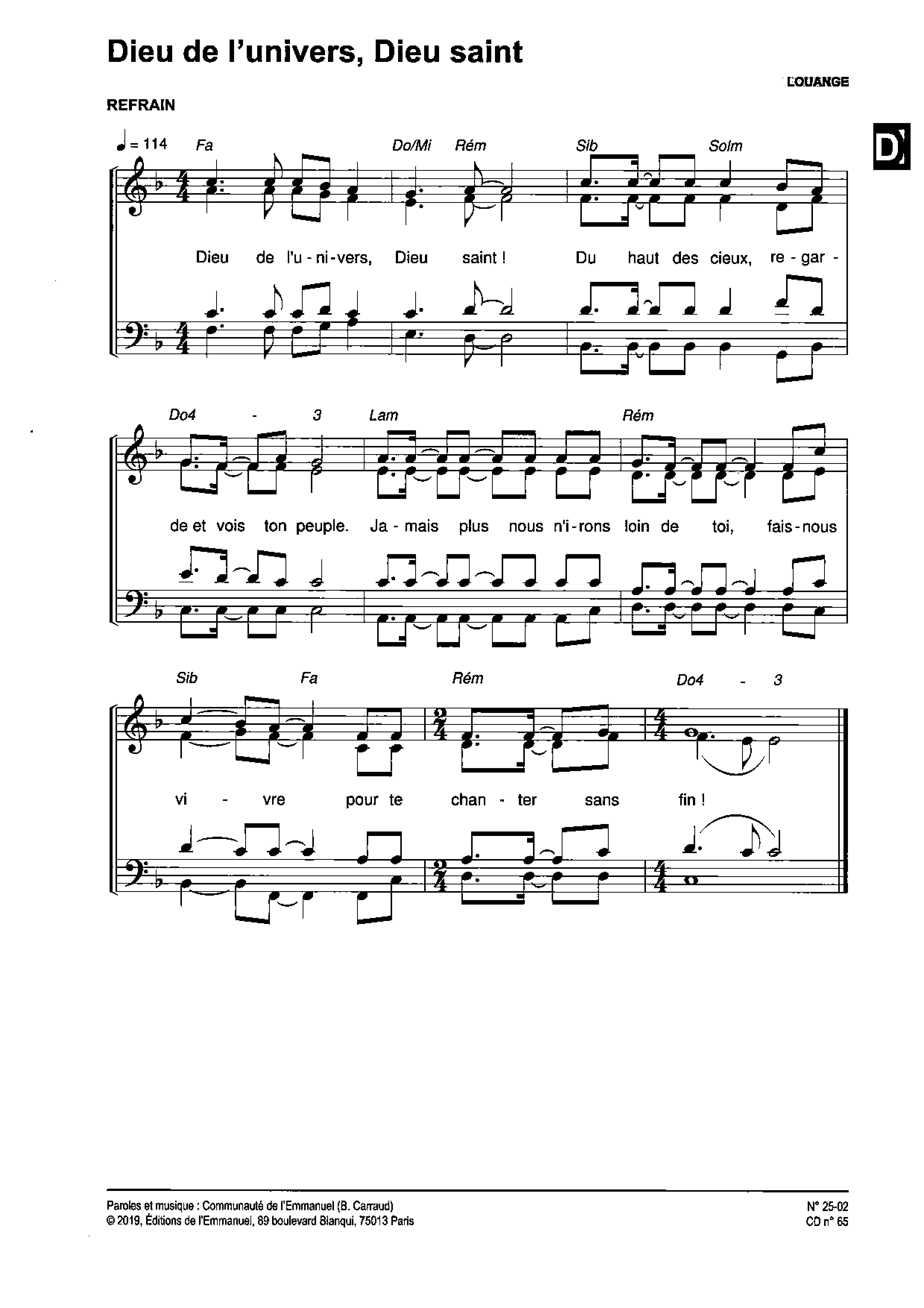 Page 2 de Dieu de l'univers