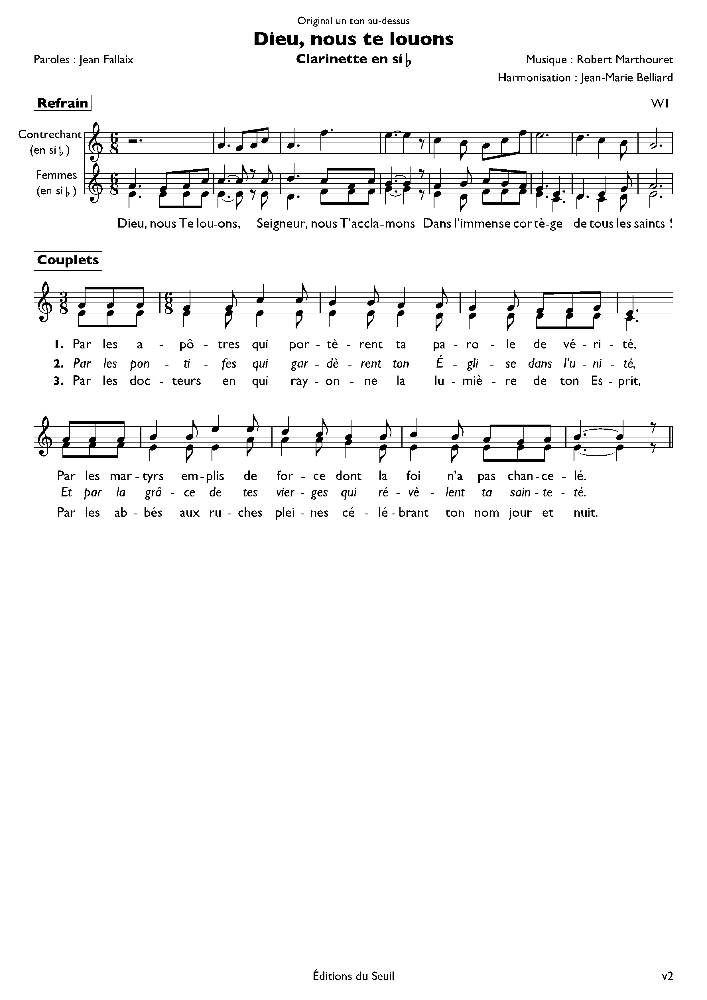 Page 4 de Dieu nous te louons