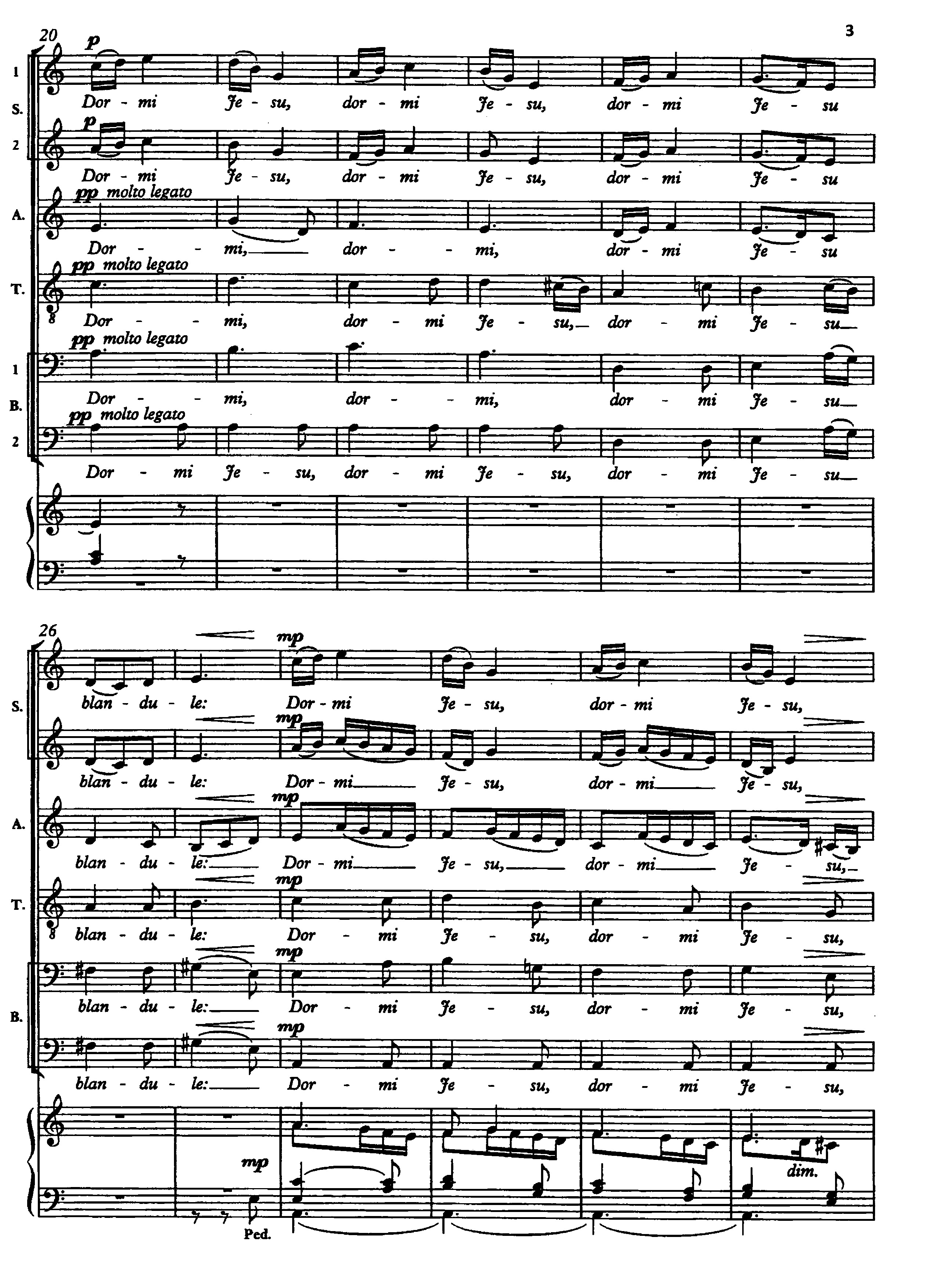 Page 2 de Dormi, Jesu