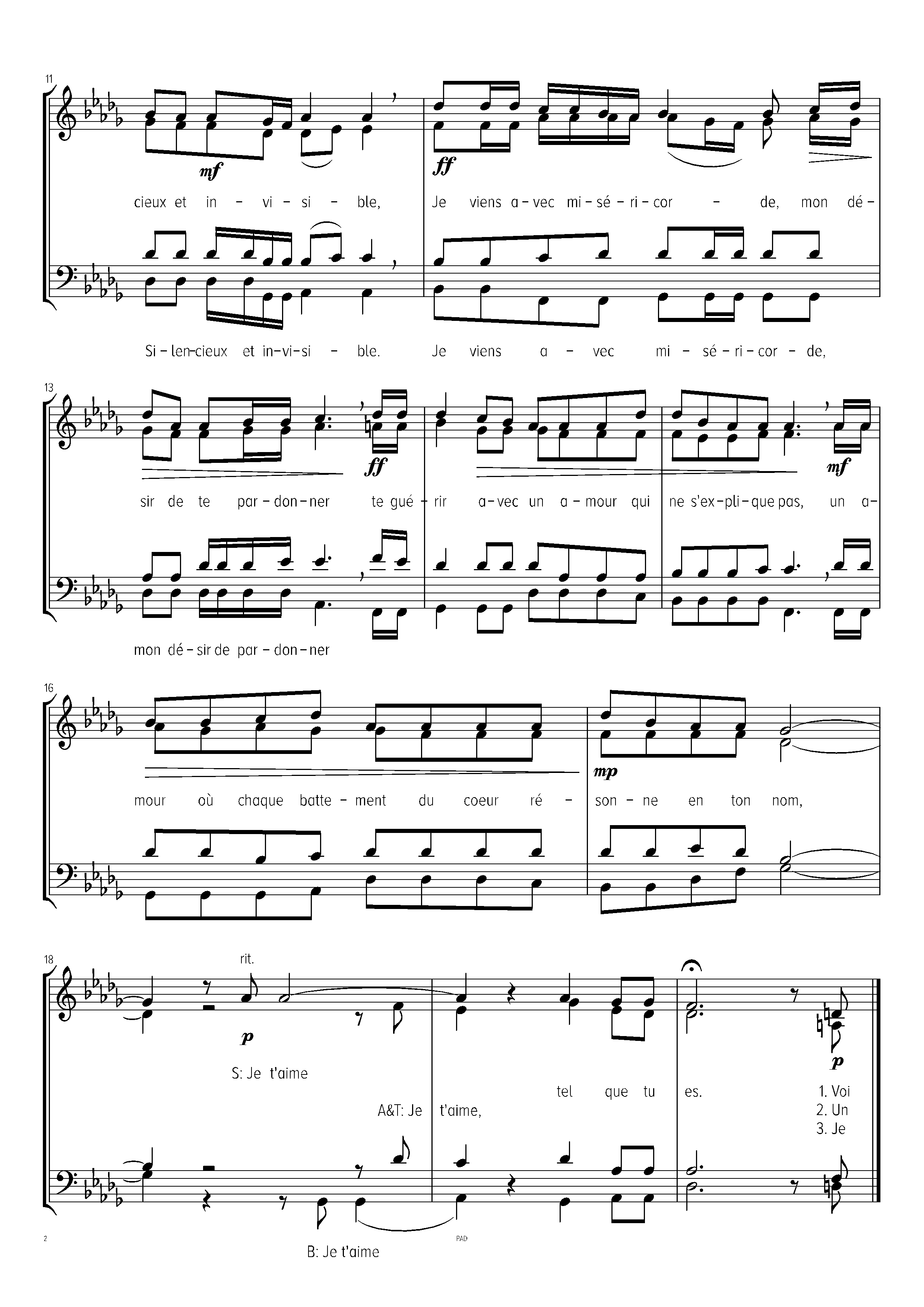 Page 2 de Je t'aime tel que tu es