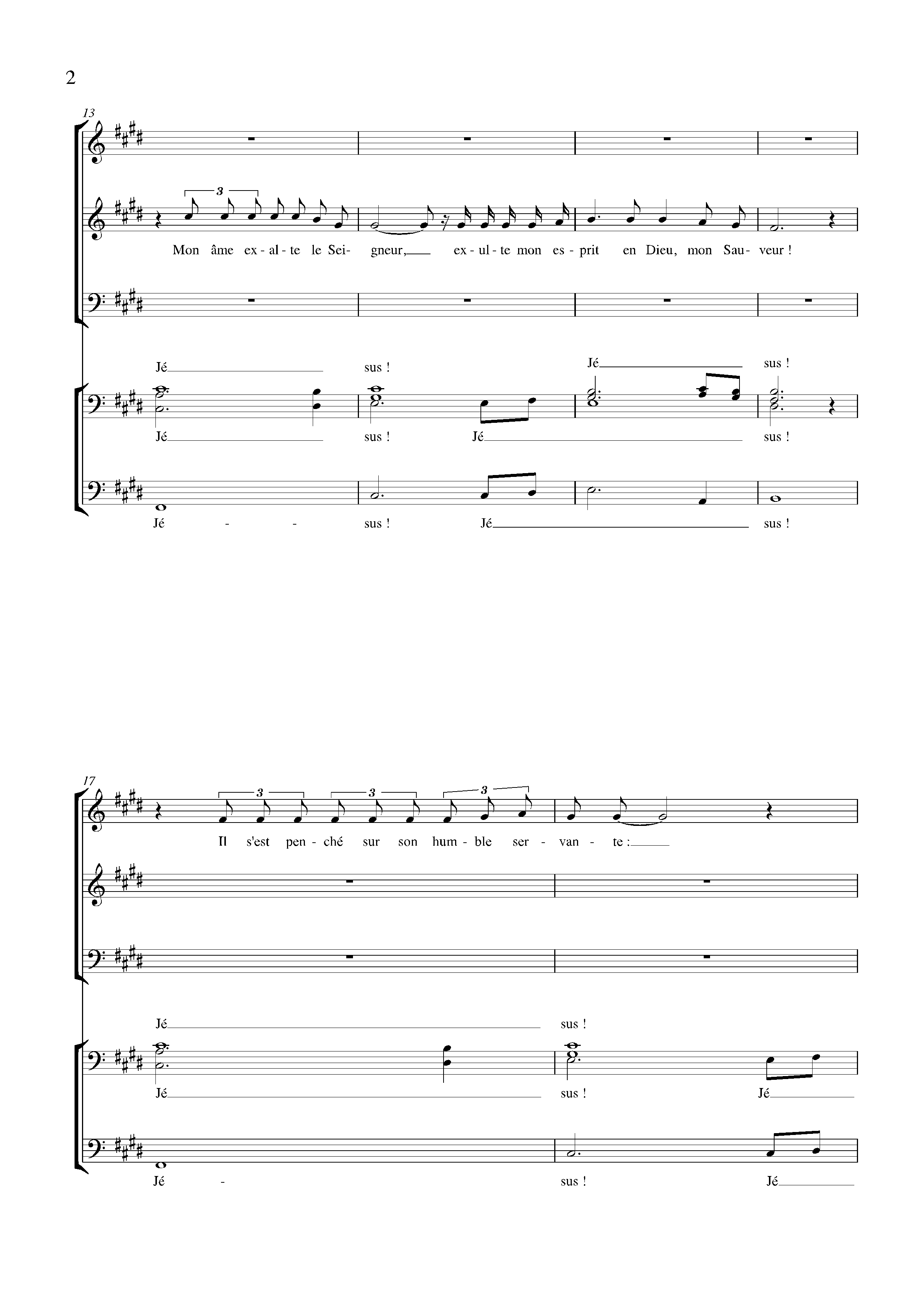 Page 2 de Jésus, Magnificat