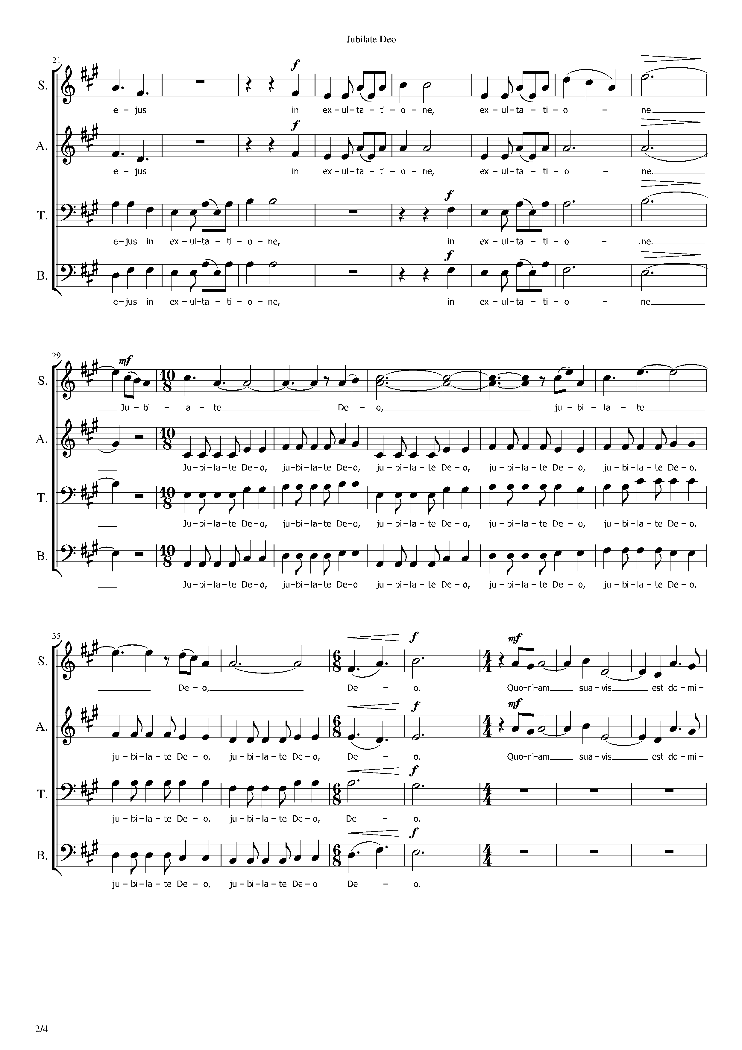 Page 2 de Jubilate Deo