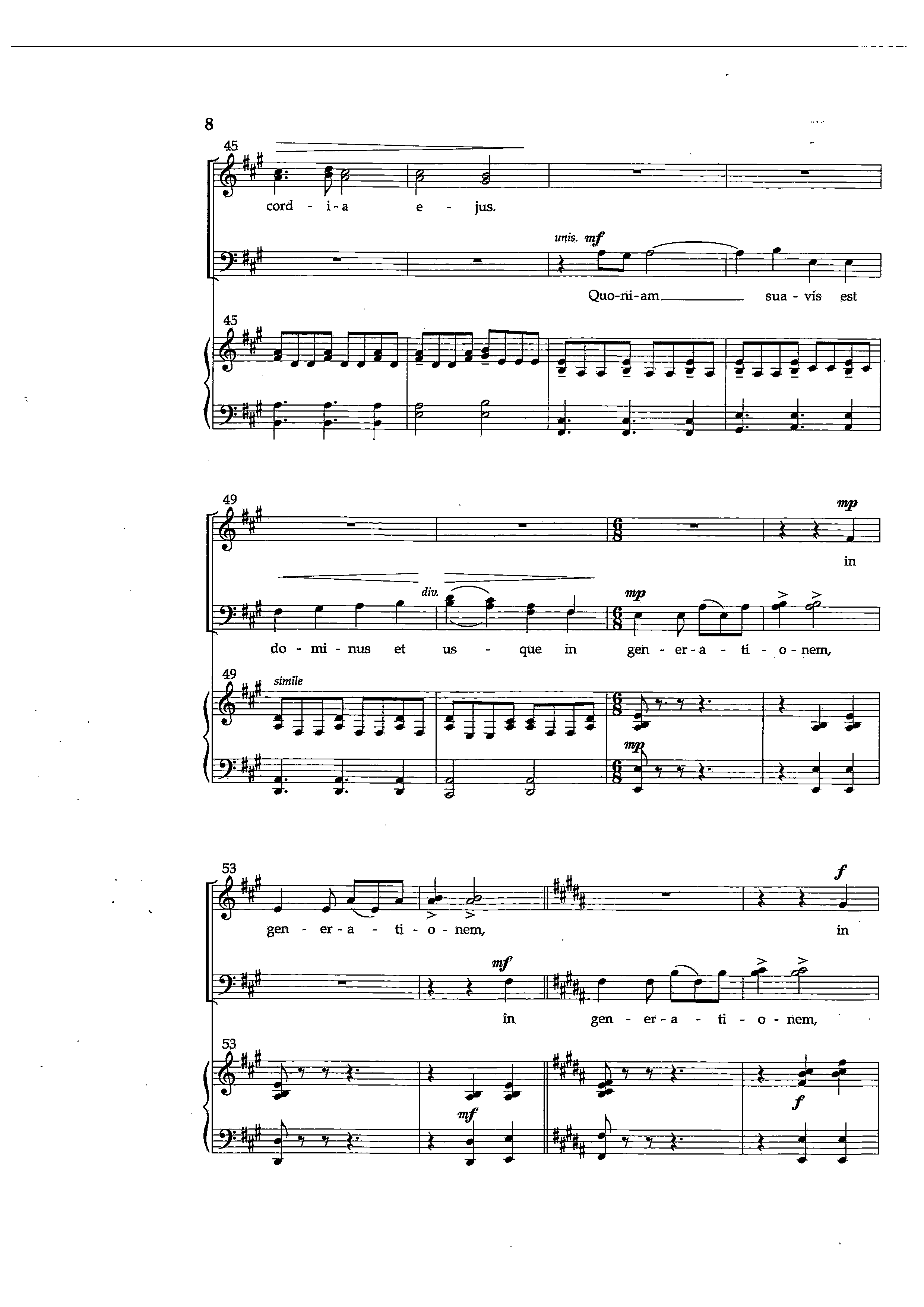 Page 6 de Jubilate Deo (SATB et piano)