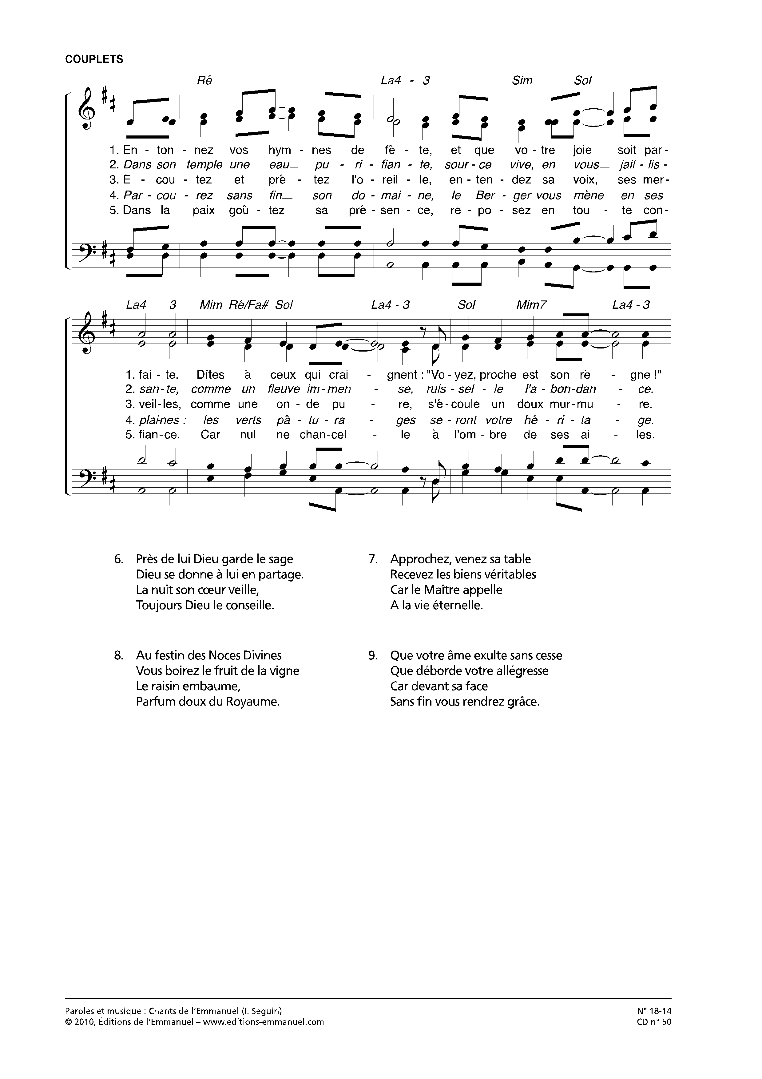 Page 2 de Jubilez, chantez