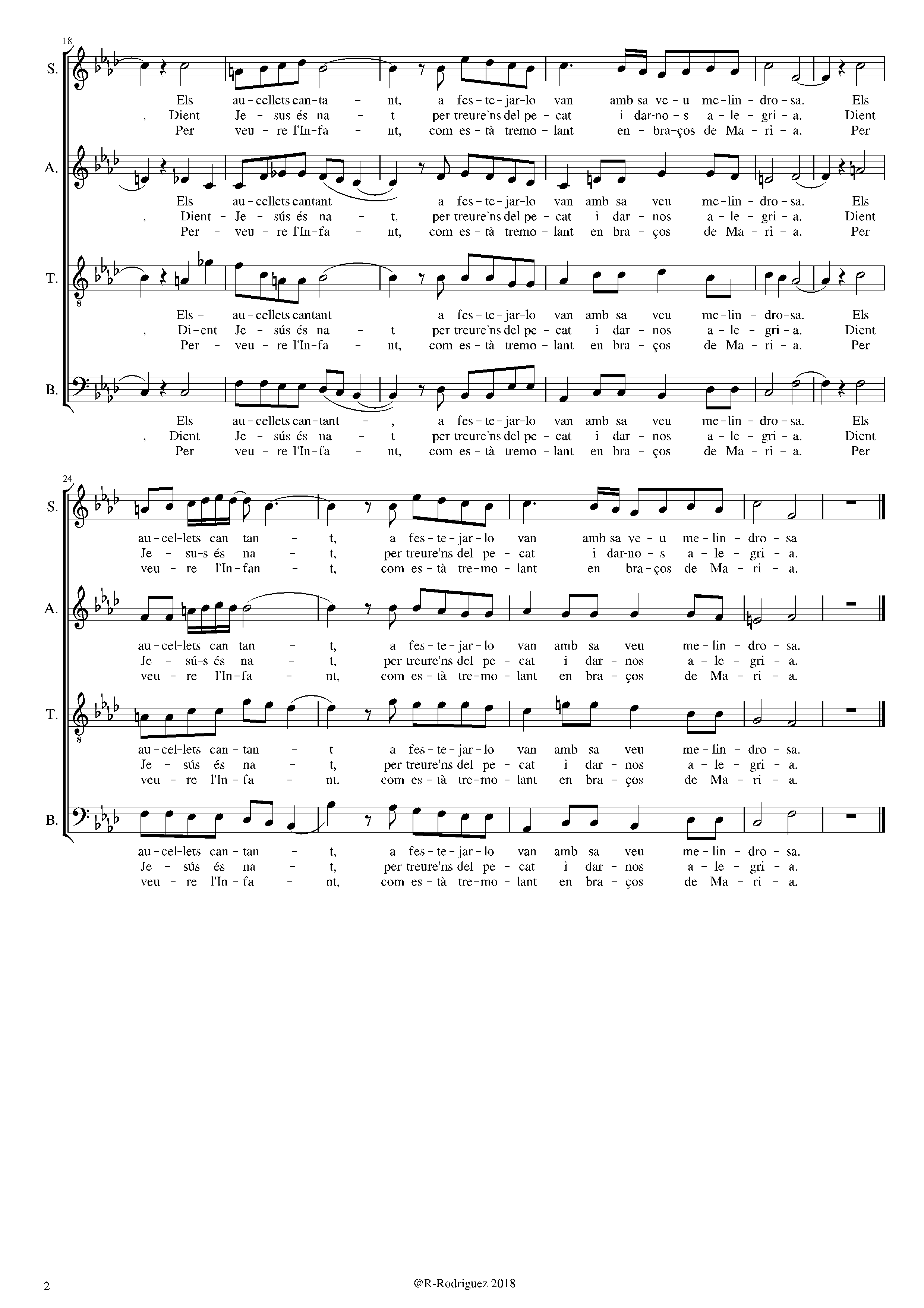 Page 2 de Le chant des oiseaux (catalan)