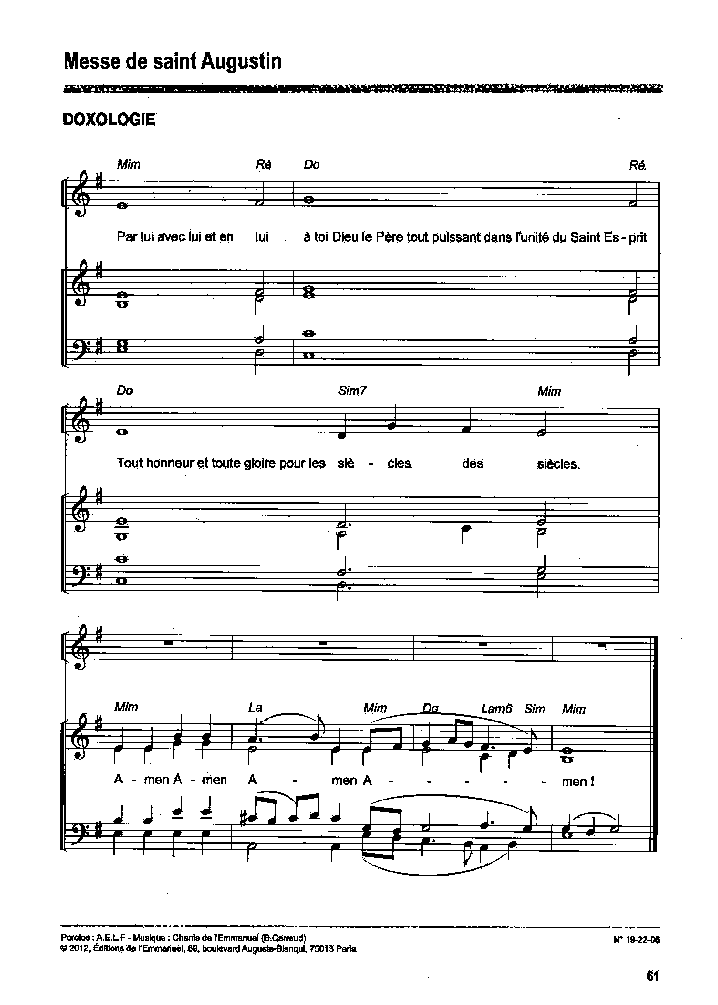 Page 11 de Messe de Saint Augustin