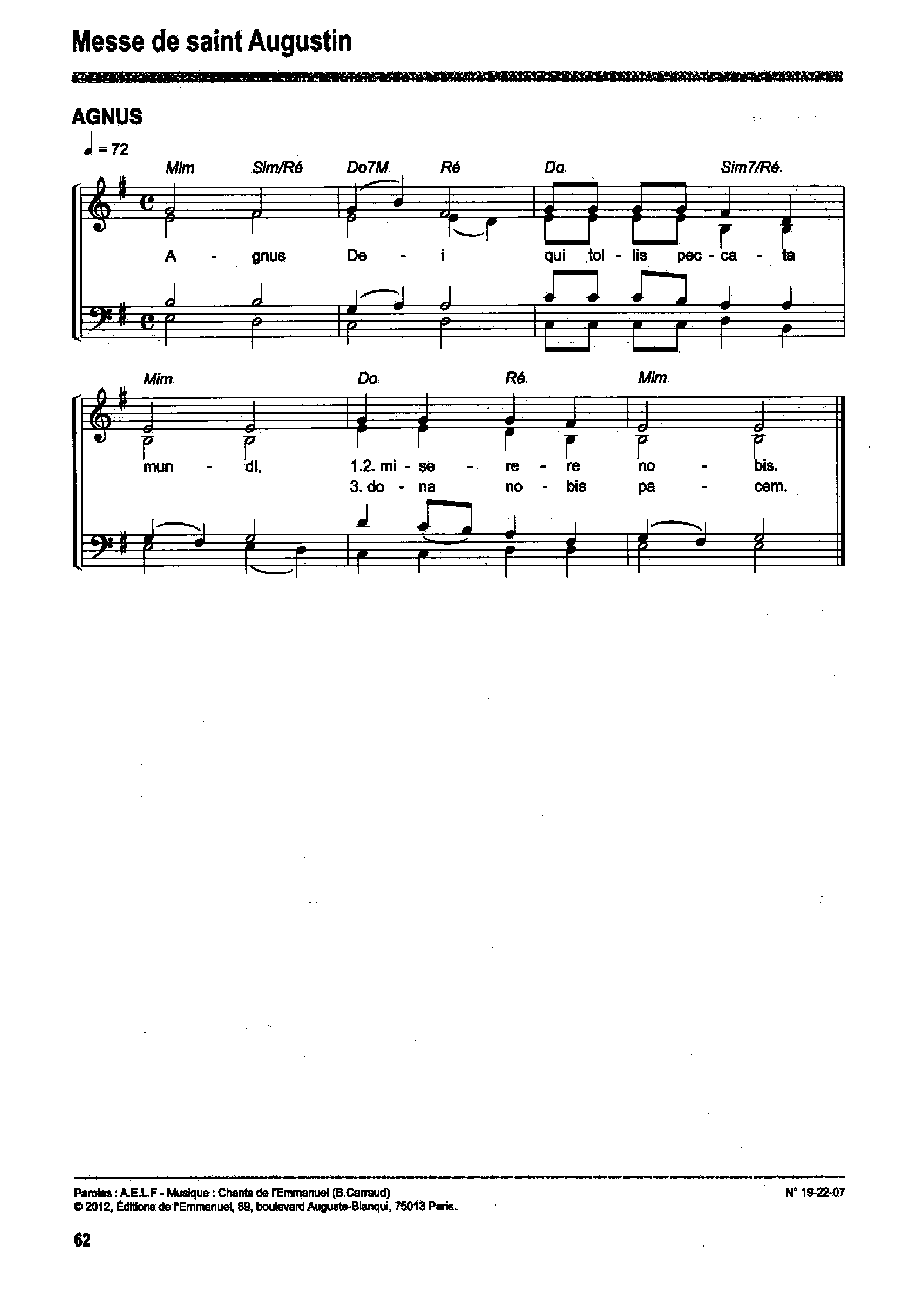 Page 12 de Messe de Saint Augustin