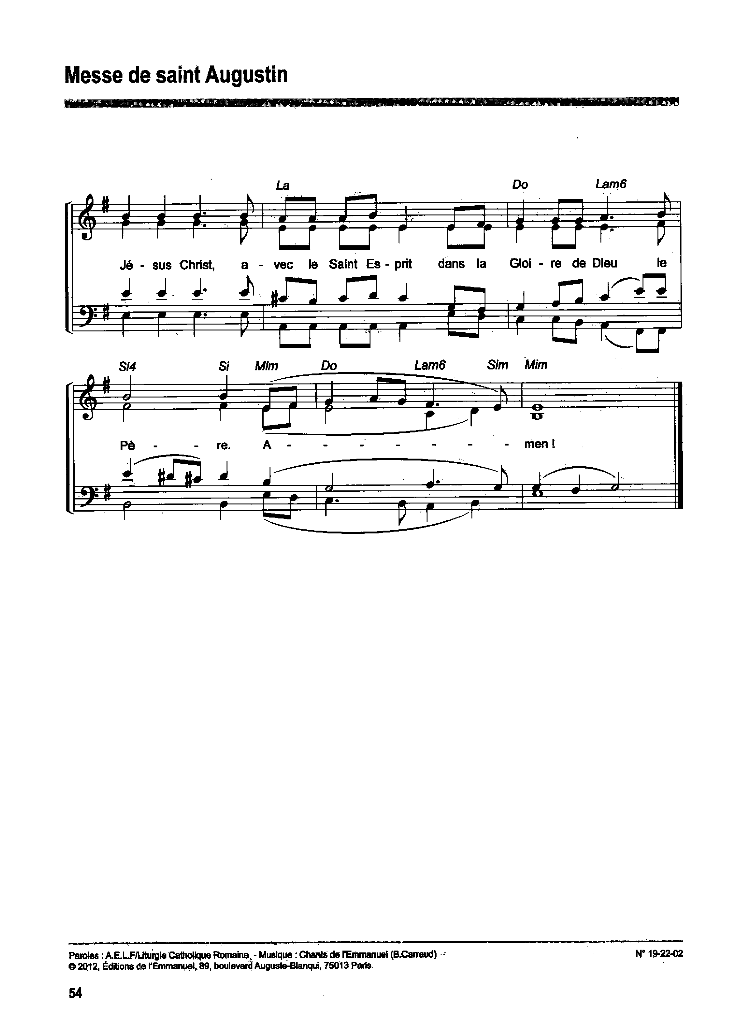 Page 4 de Messe de Saint Augustin