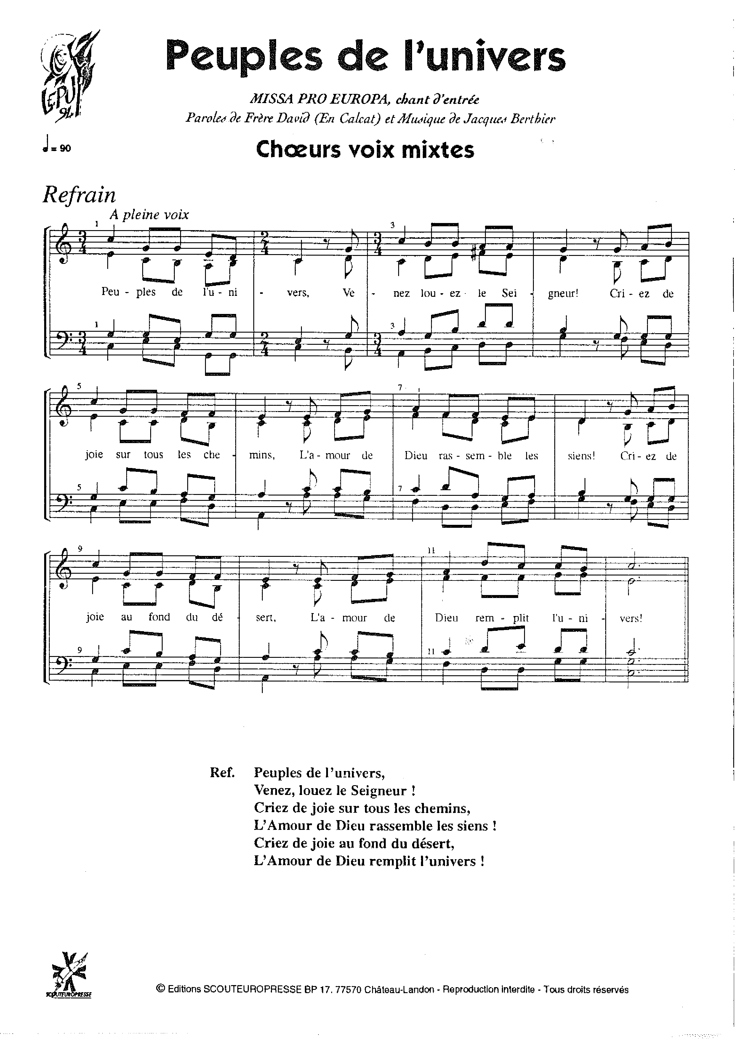 Page 2 de Missa Pro Europa