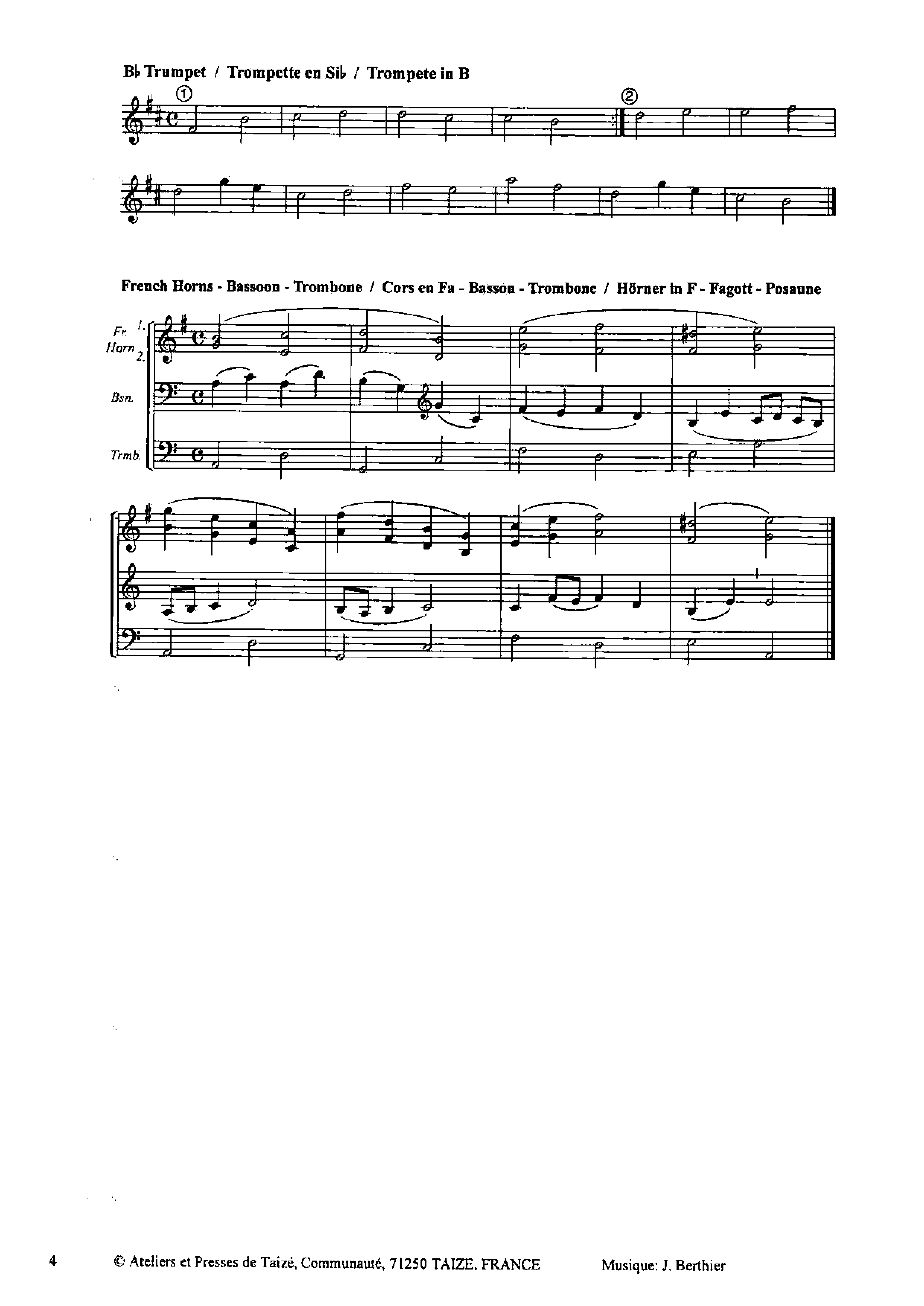 Page 4 de Nada te turbe (accompagnement instrumental)