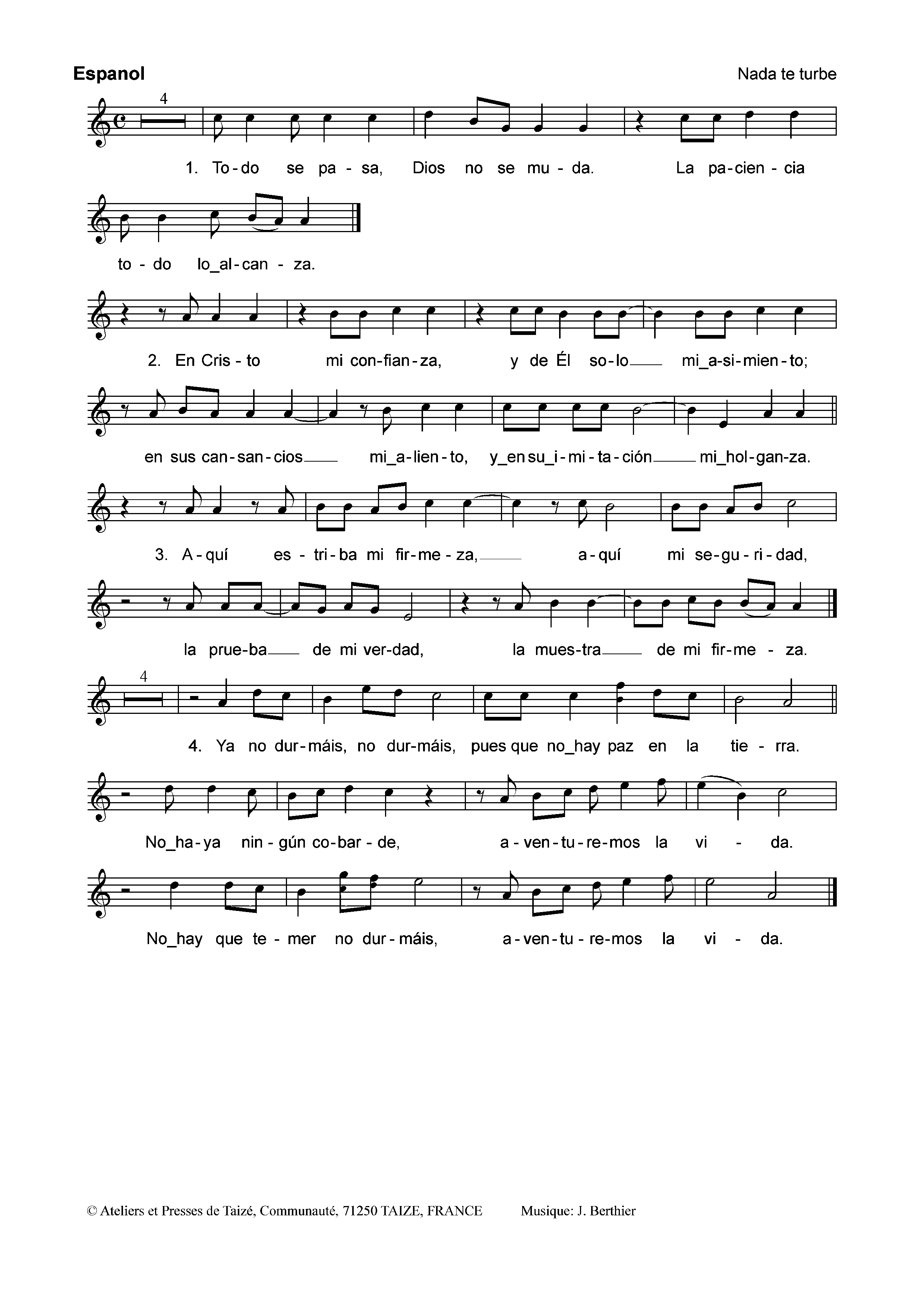 Page 3 de Nada te turbe (contrechants)