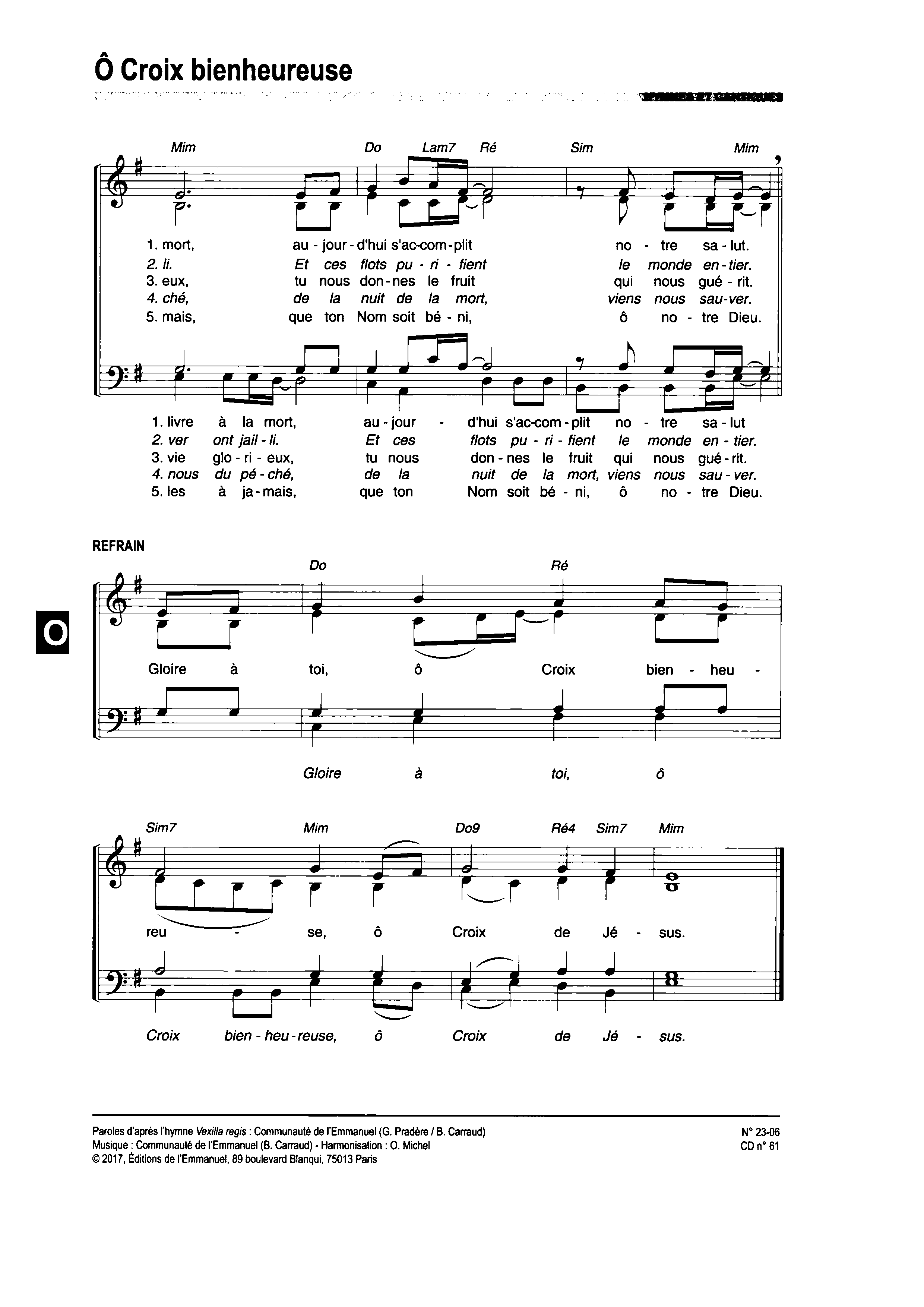 Page 2 de Ô Croix bienheureuse