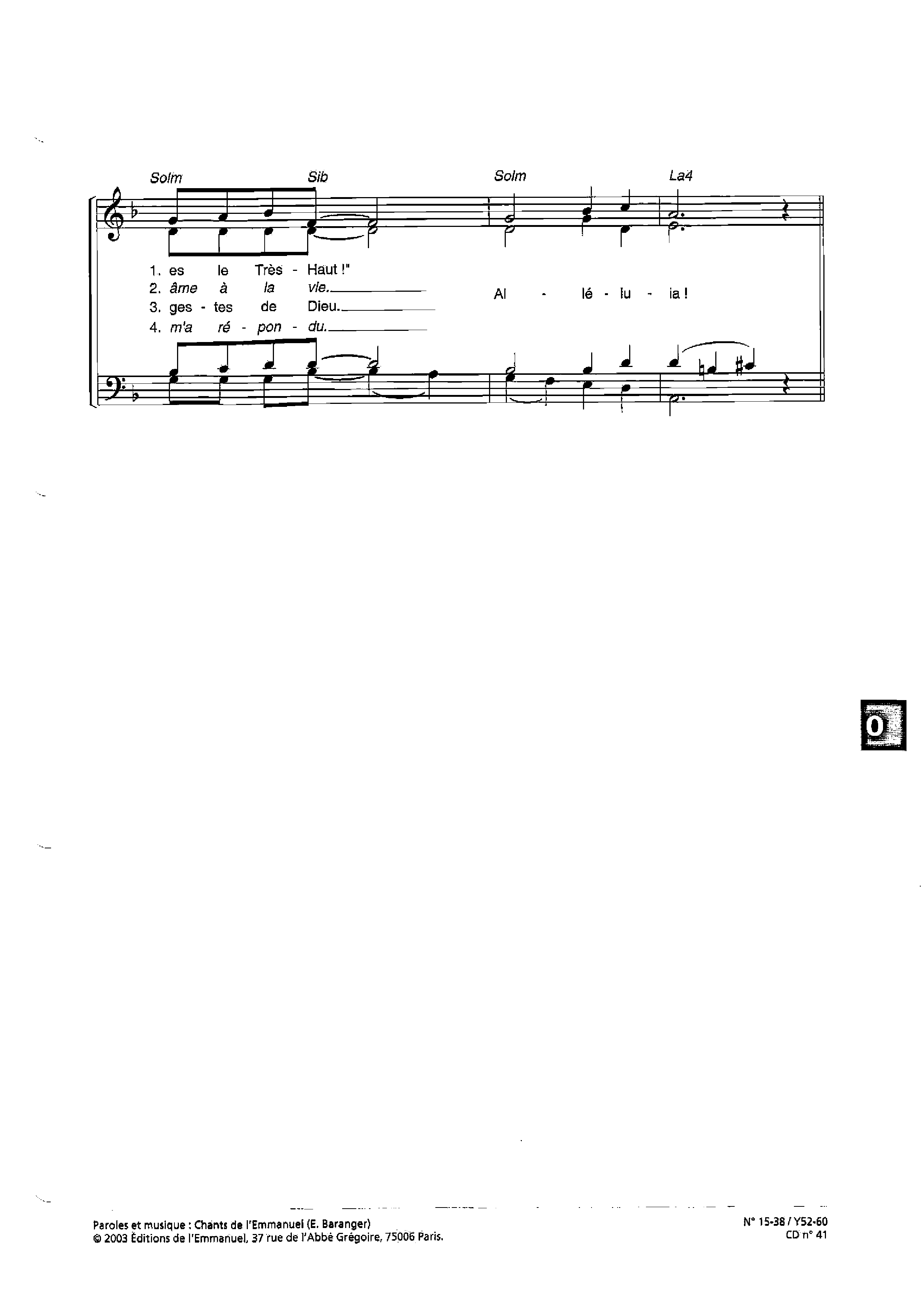 Page 2 de Ô Dieu, Seigneur des puissances