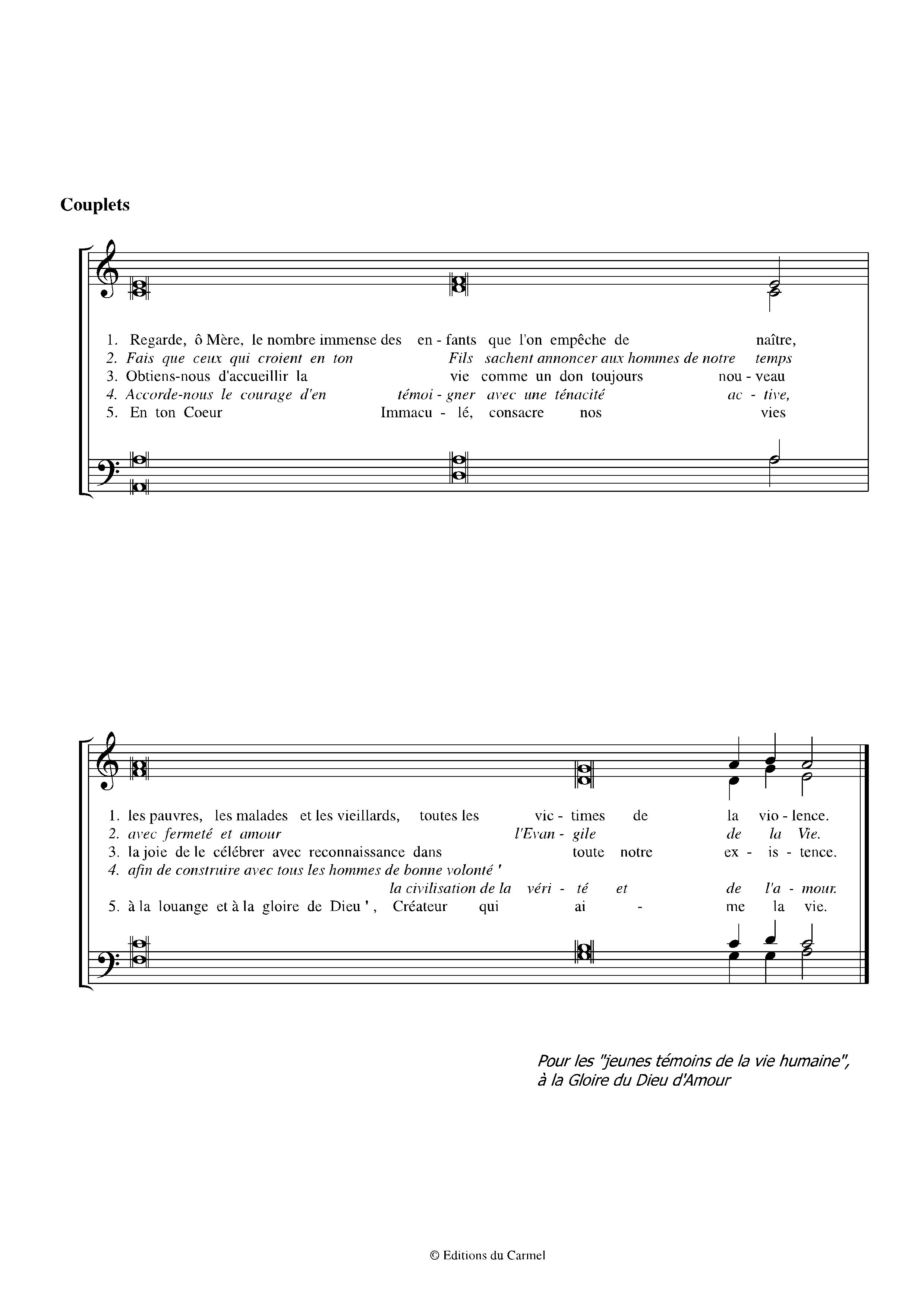 Page 2 de Prière pour la vie