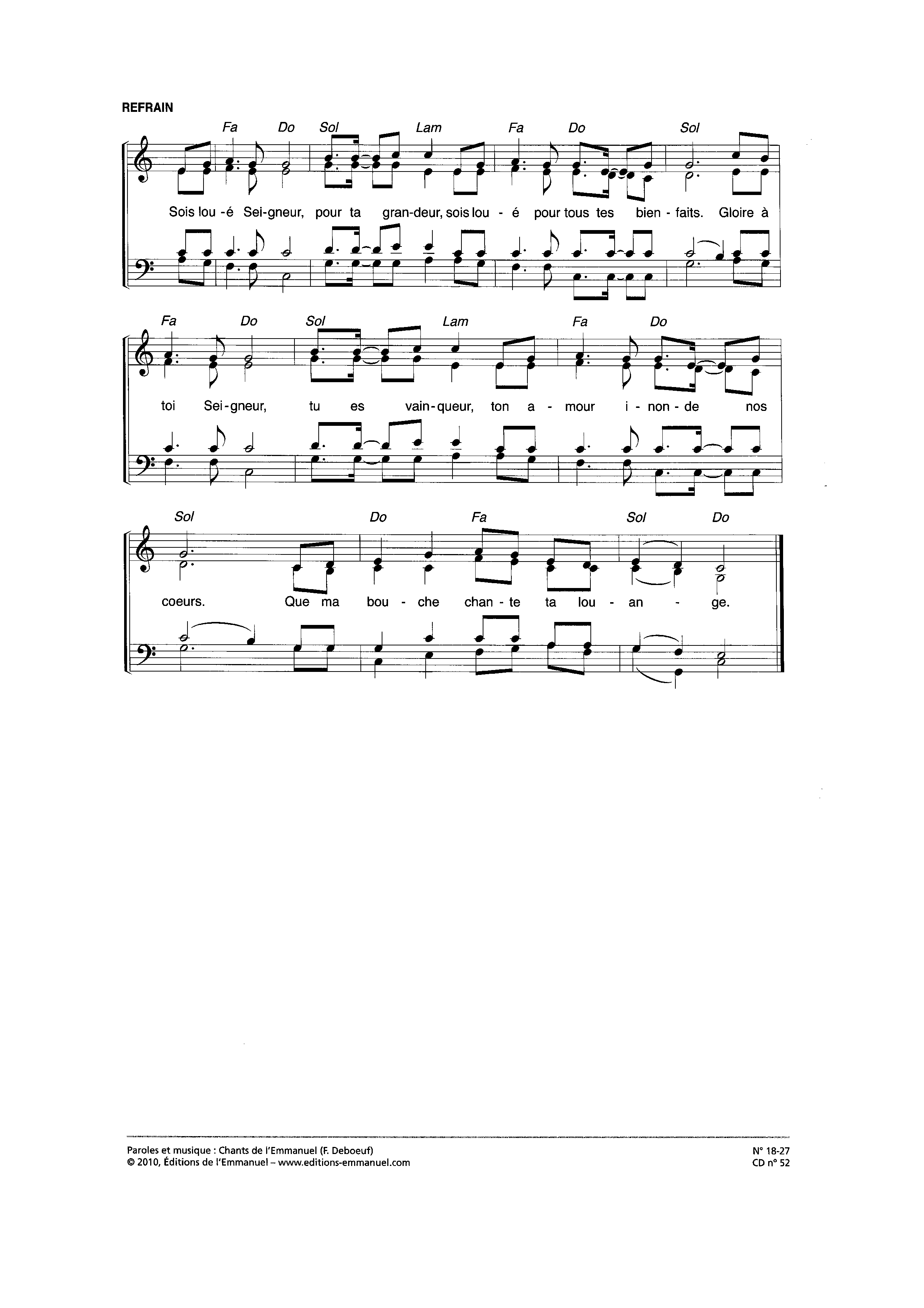 Page 2 de Que ma bouche chante ta louange