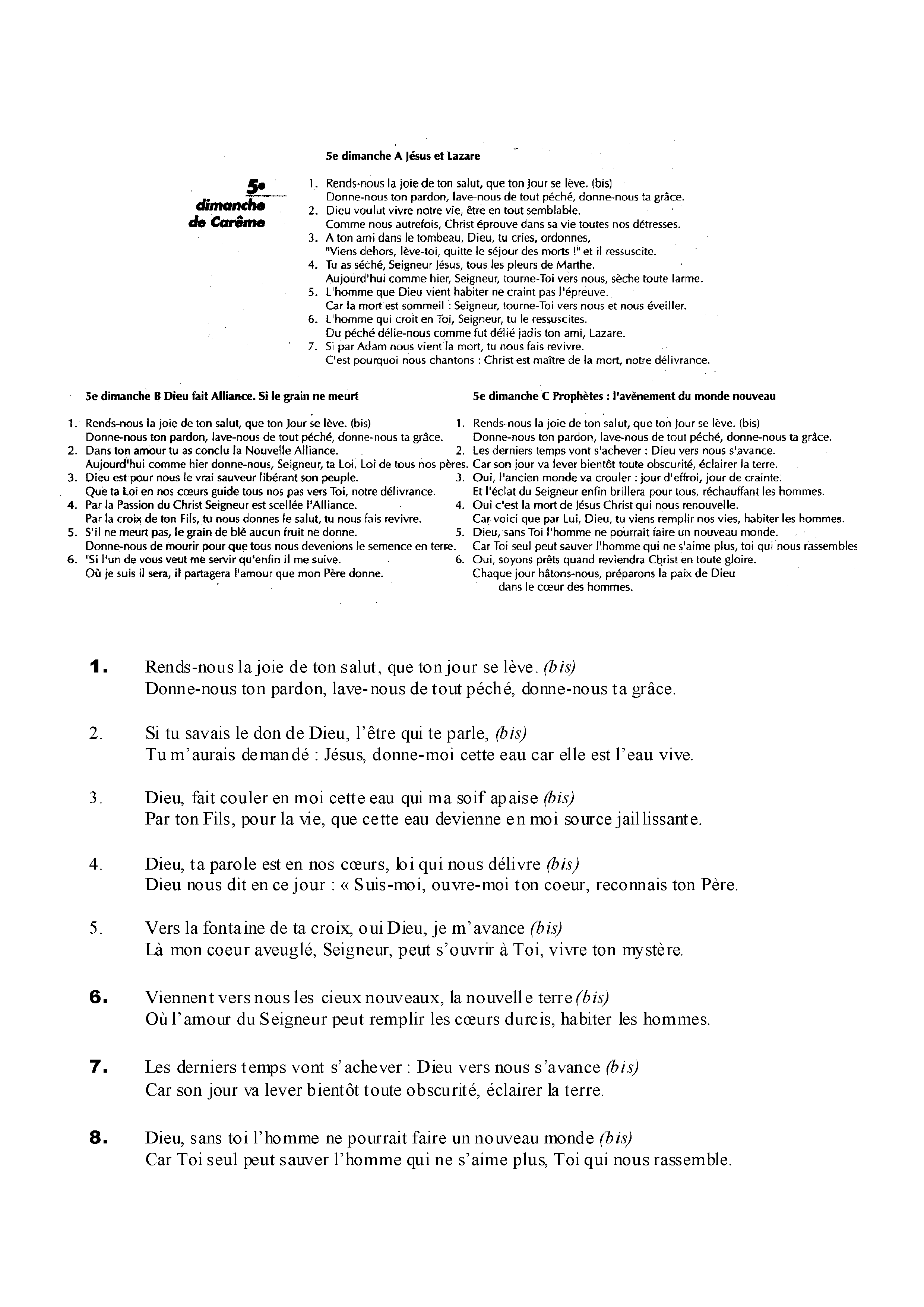 Page 3 de Rends-nous la joie de ton salut