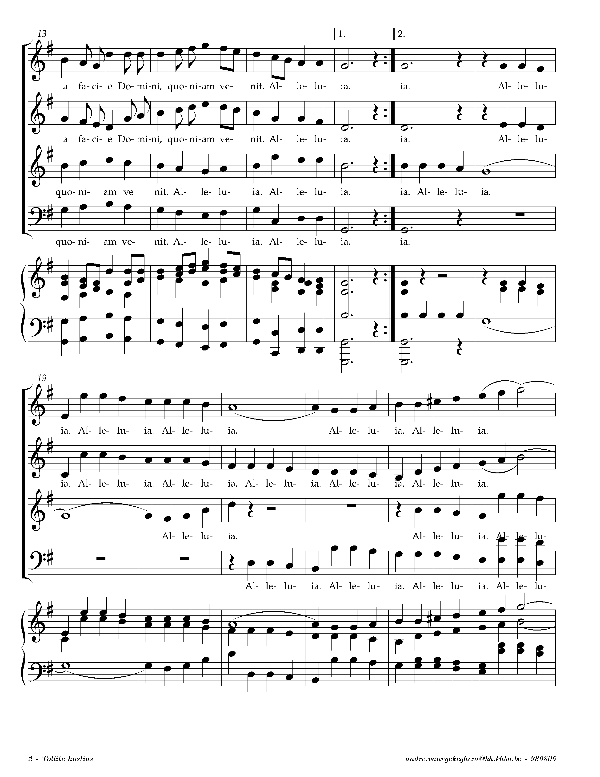 Page 2 de Tollite hostias