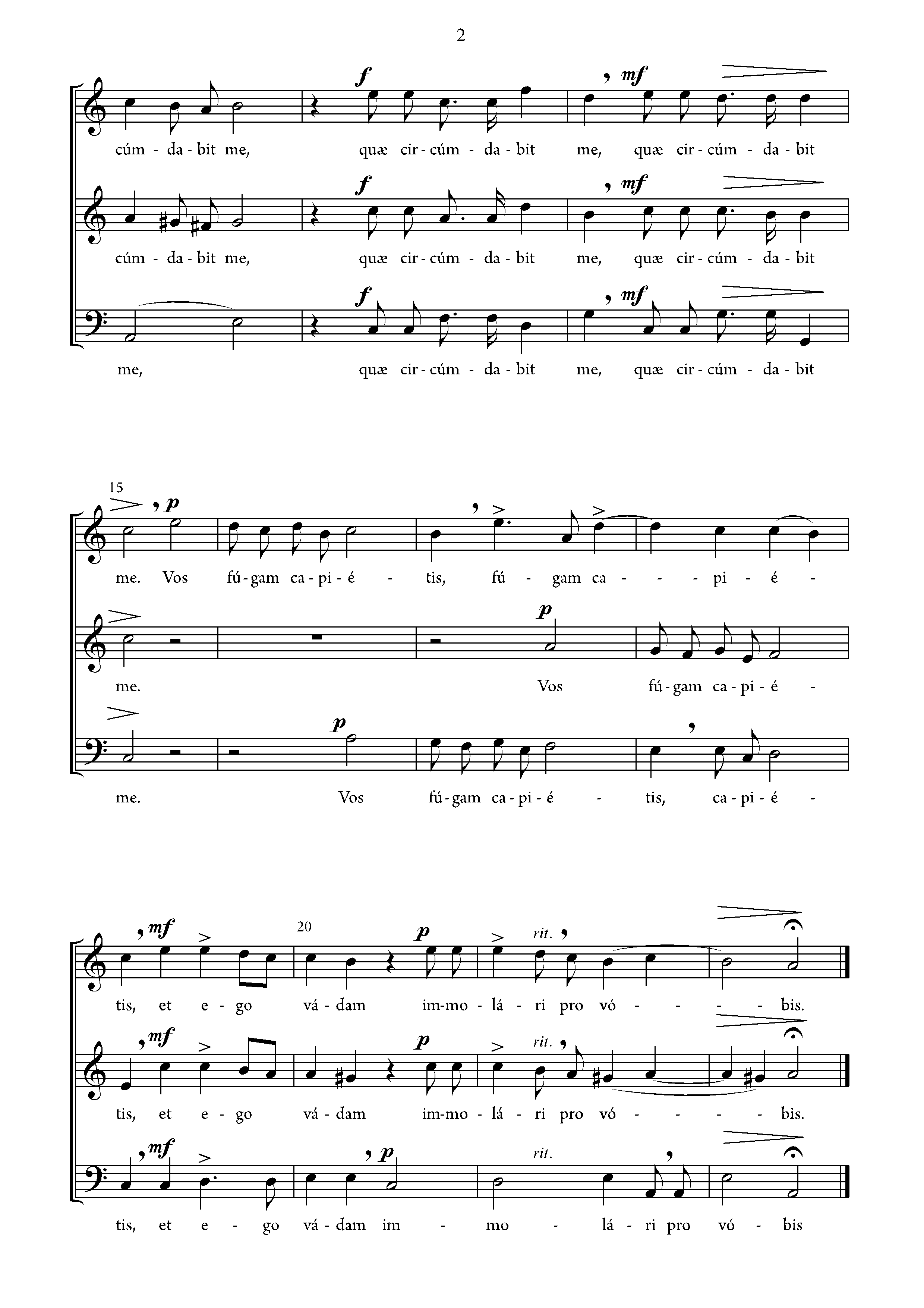 Page 2 de Tristis est anima mea