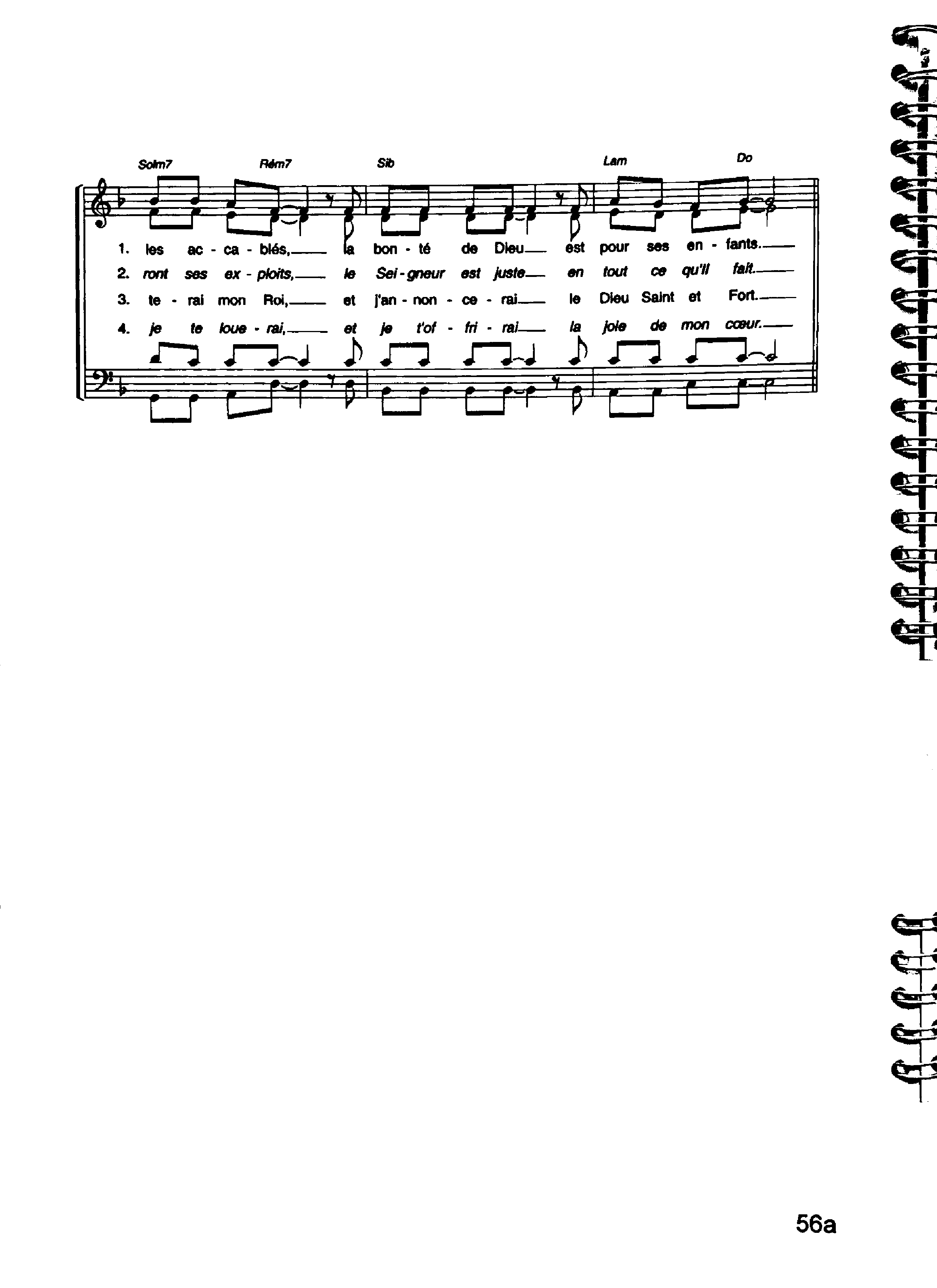 Page 2 de Tu es grand Dieu saint