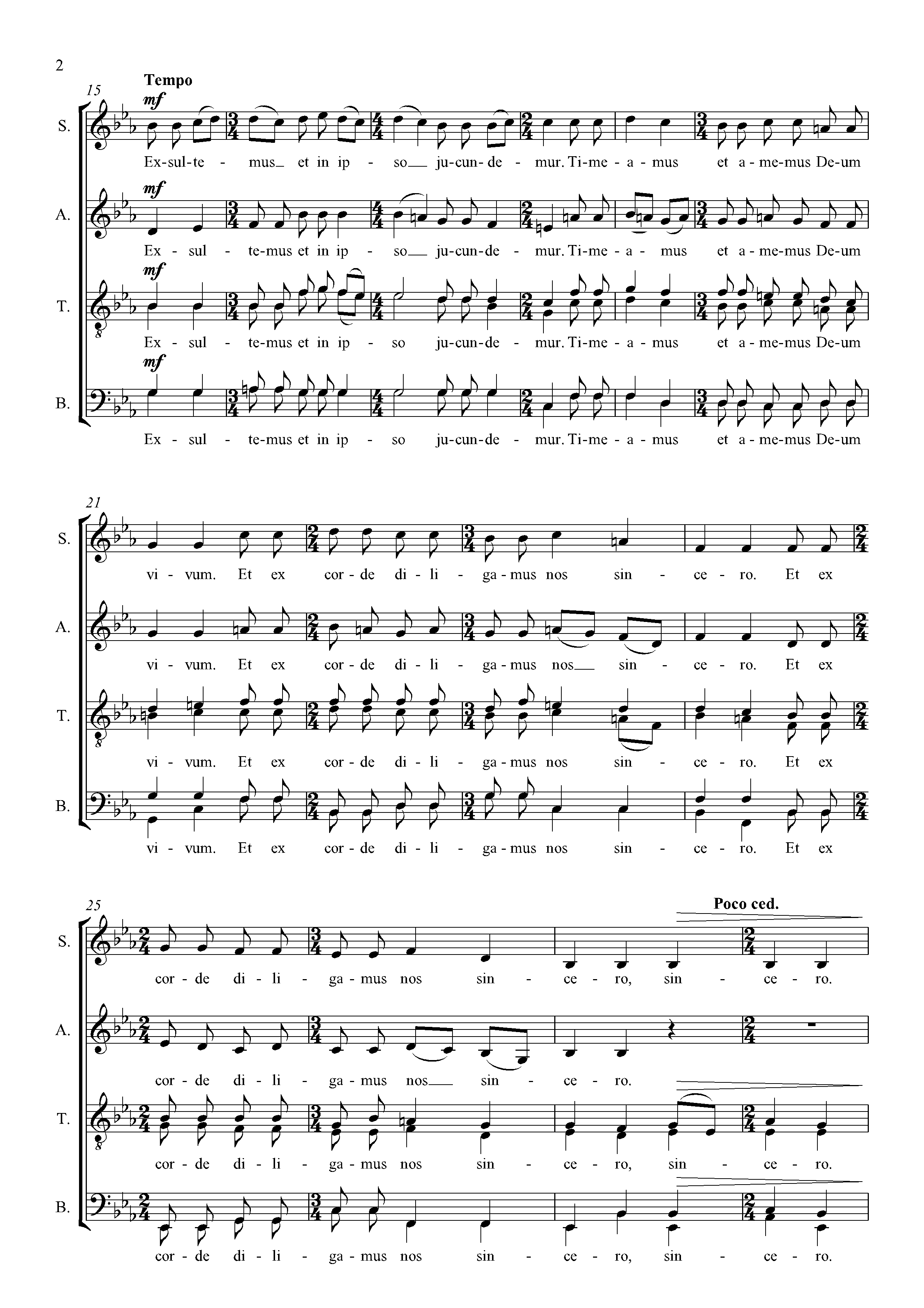 Page 2 de Ubi caritas