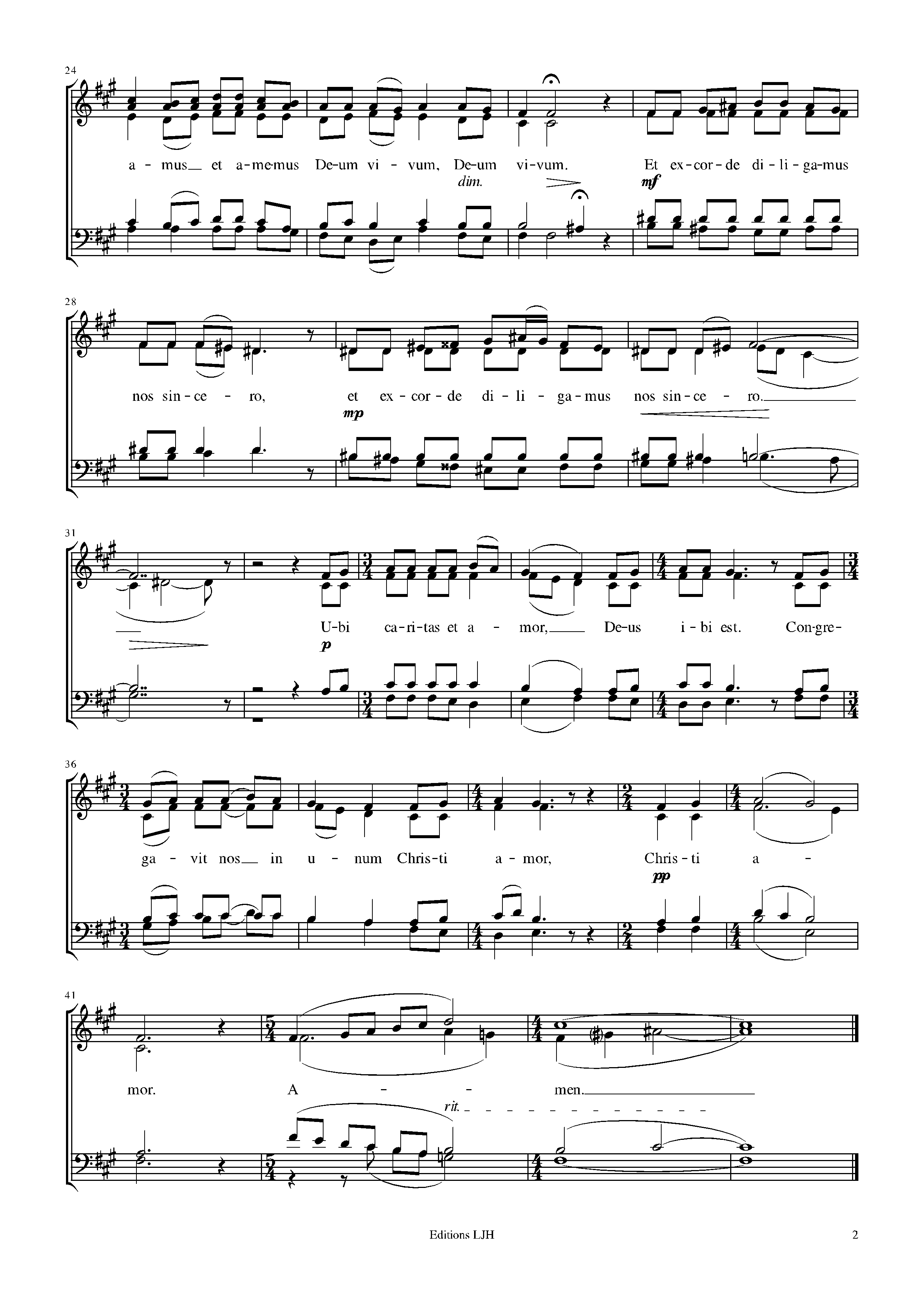 Page 2 de Ubi caritas
