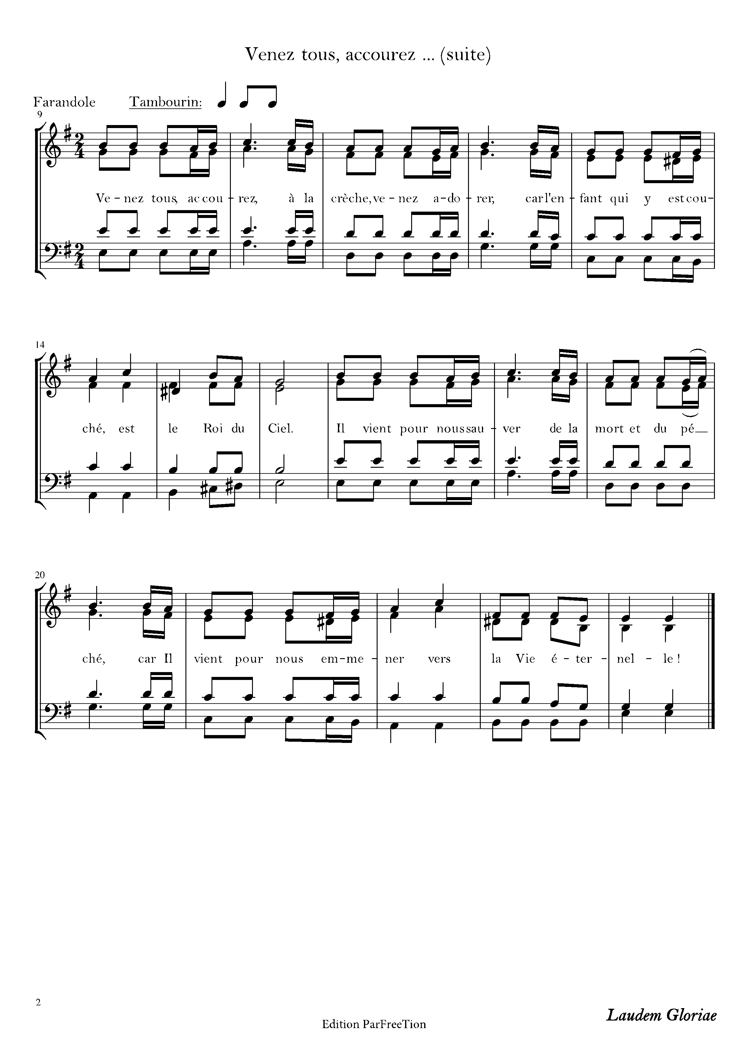 Page 2 de Venez tous, accourez