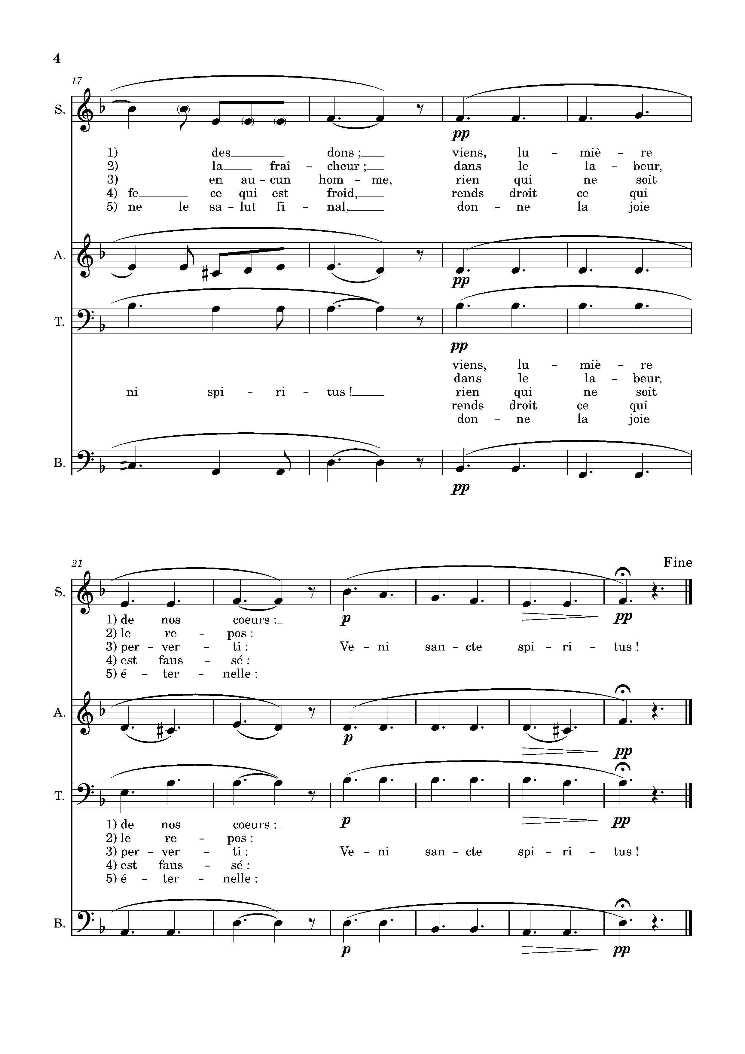 Page 4 de Veni Sancte Spiritus