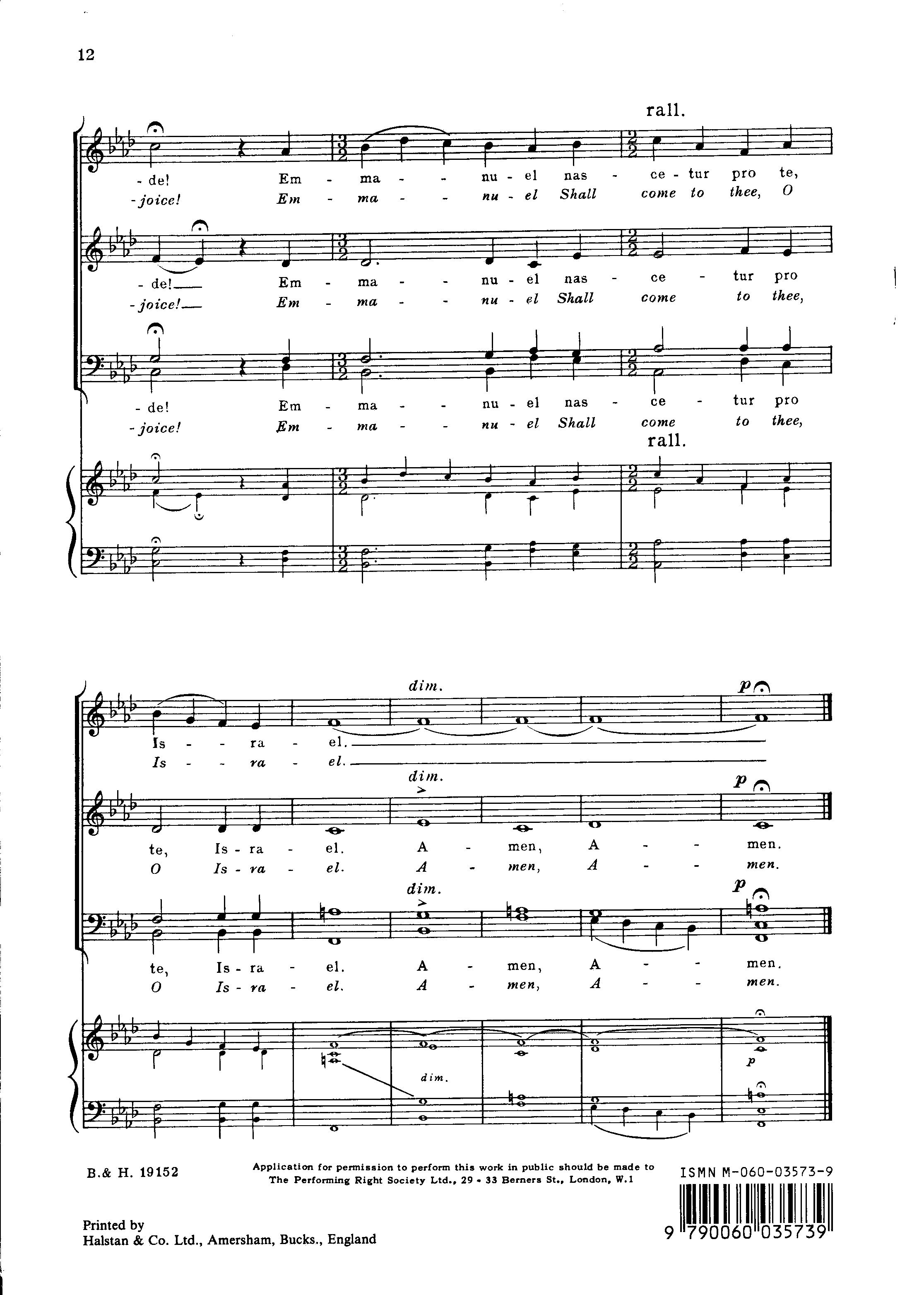 Page 12 de Veni, veni Emmanuel