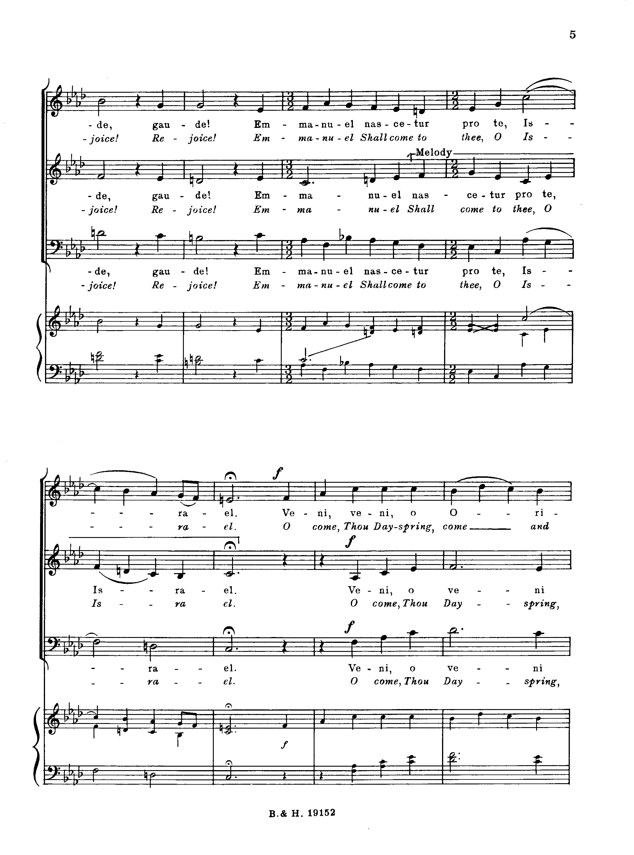 Page 5 de Veni, veni Emmanuel