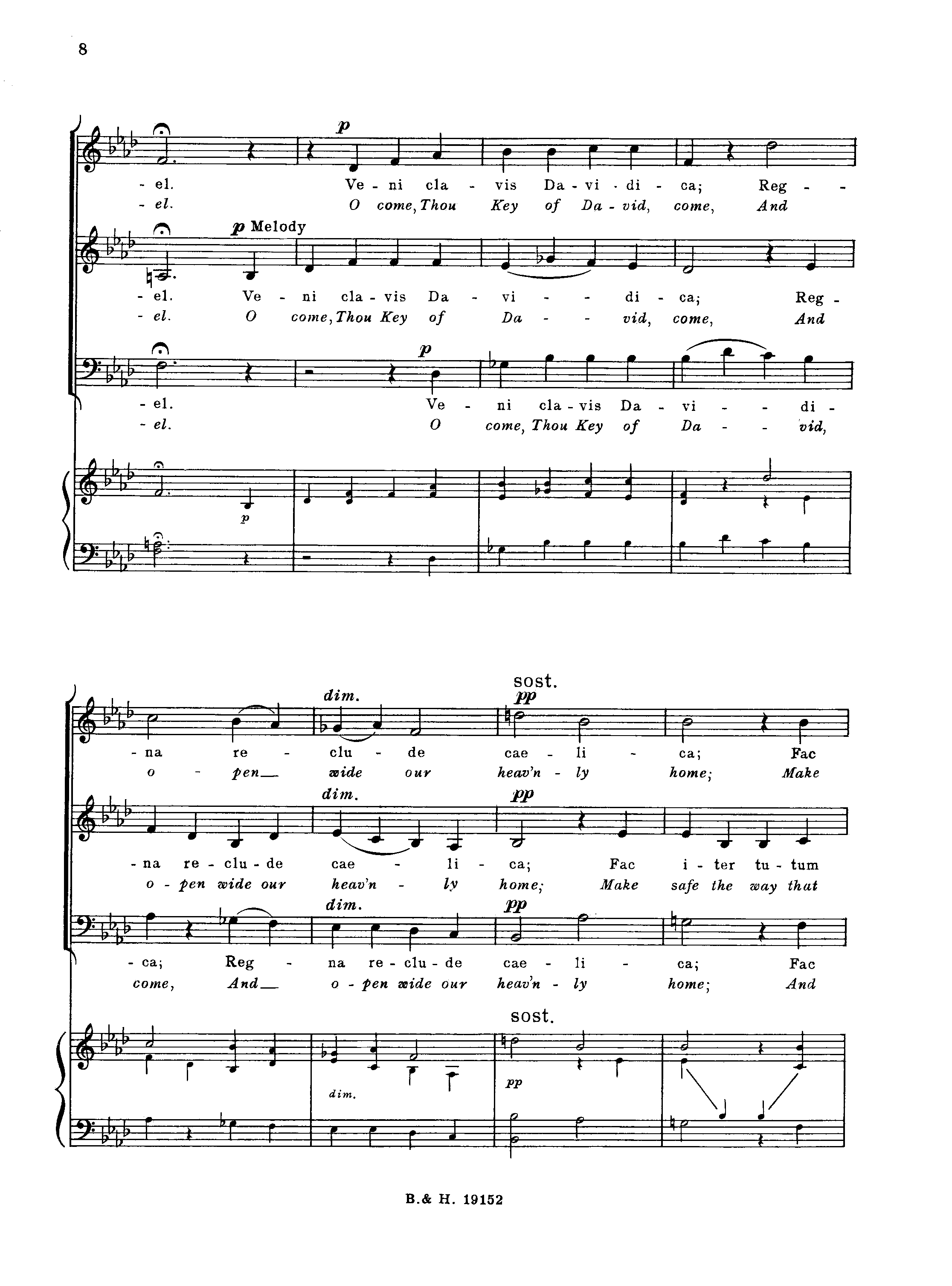 Page 8 de Veni, veni Emmanuel