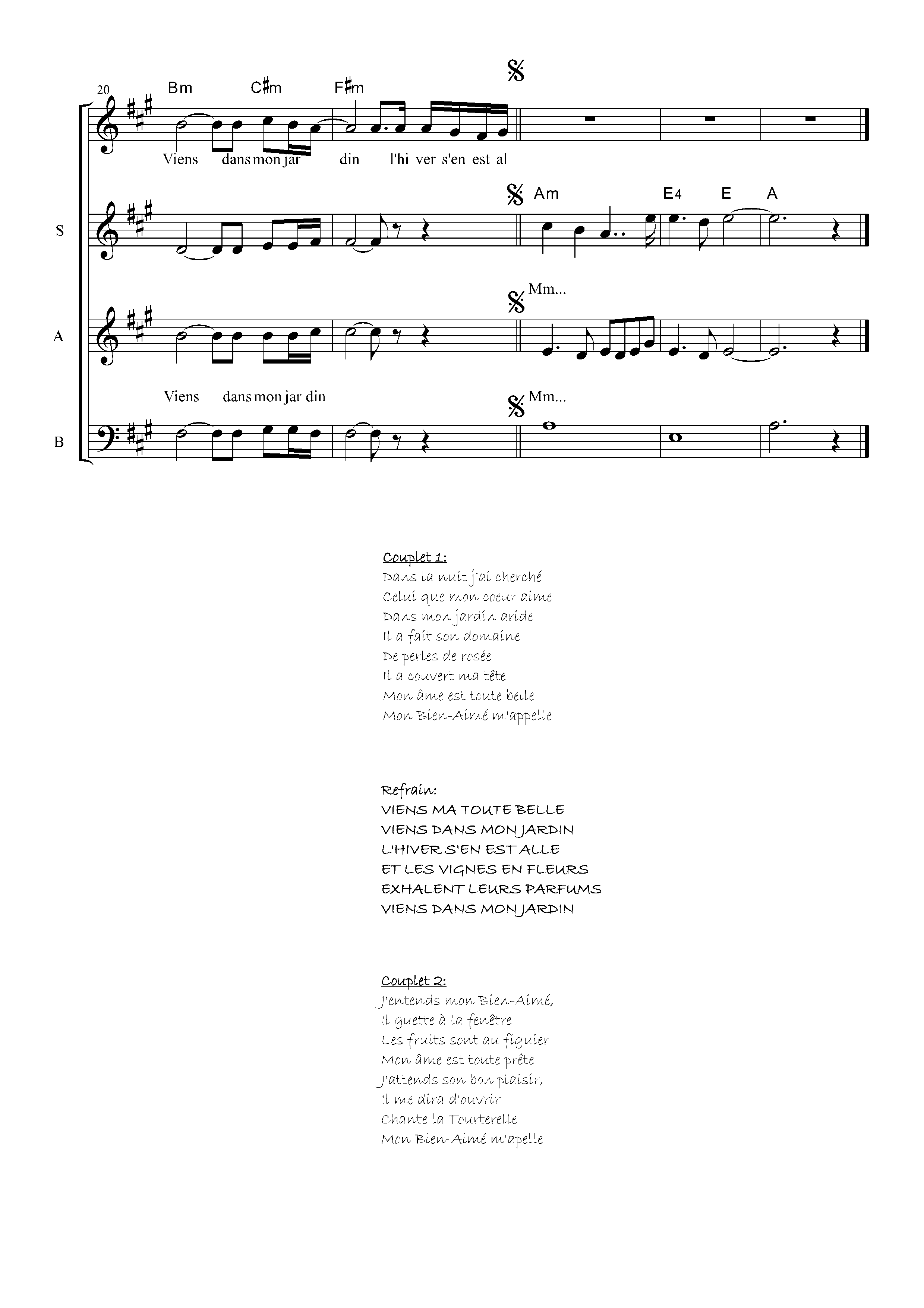 Page 4 de Viens ma toute belle